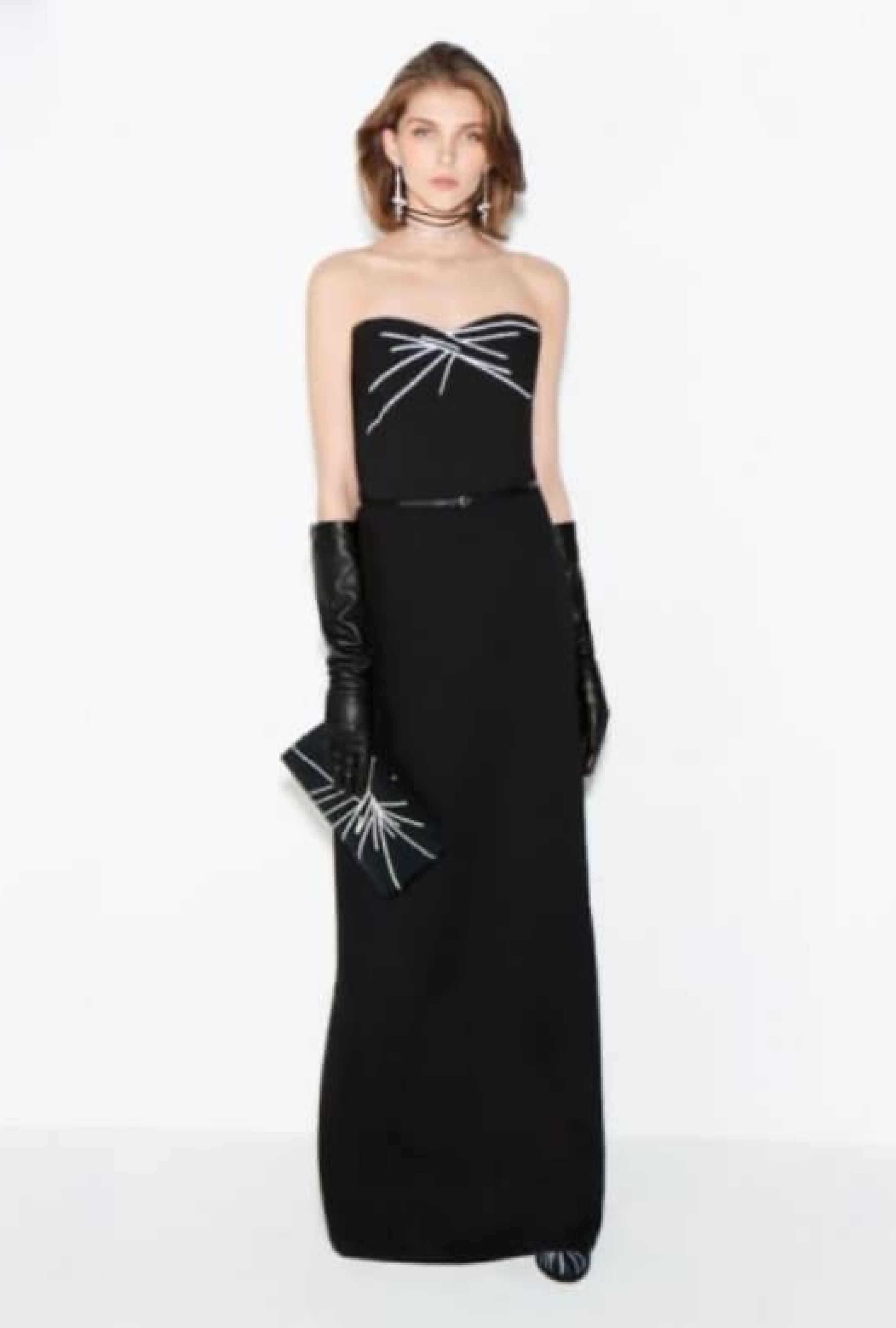 Robe Paule Ka Bustier Jersey Noire