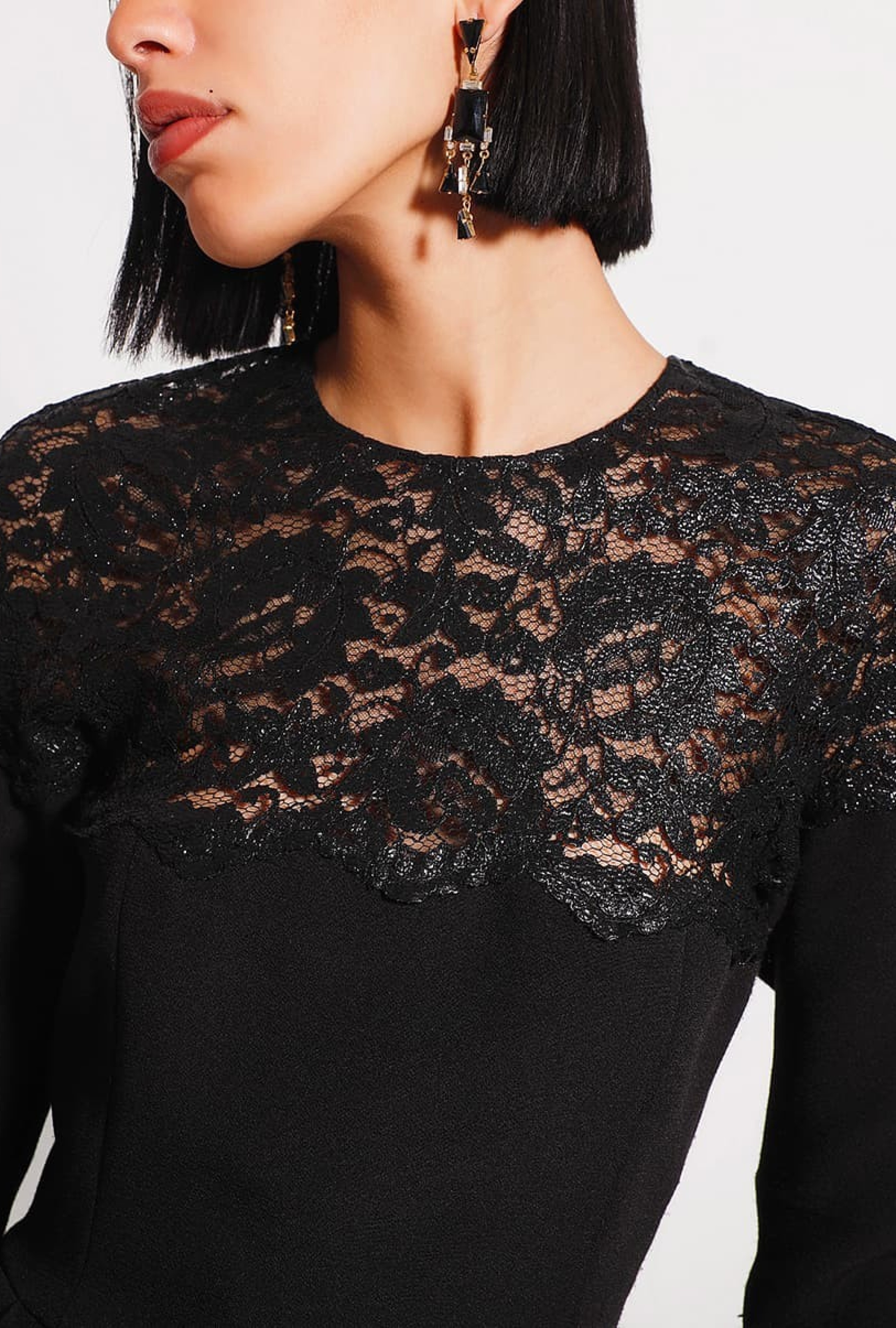 Robe Ungaro Crepe Noire Patineuse