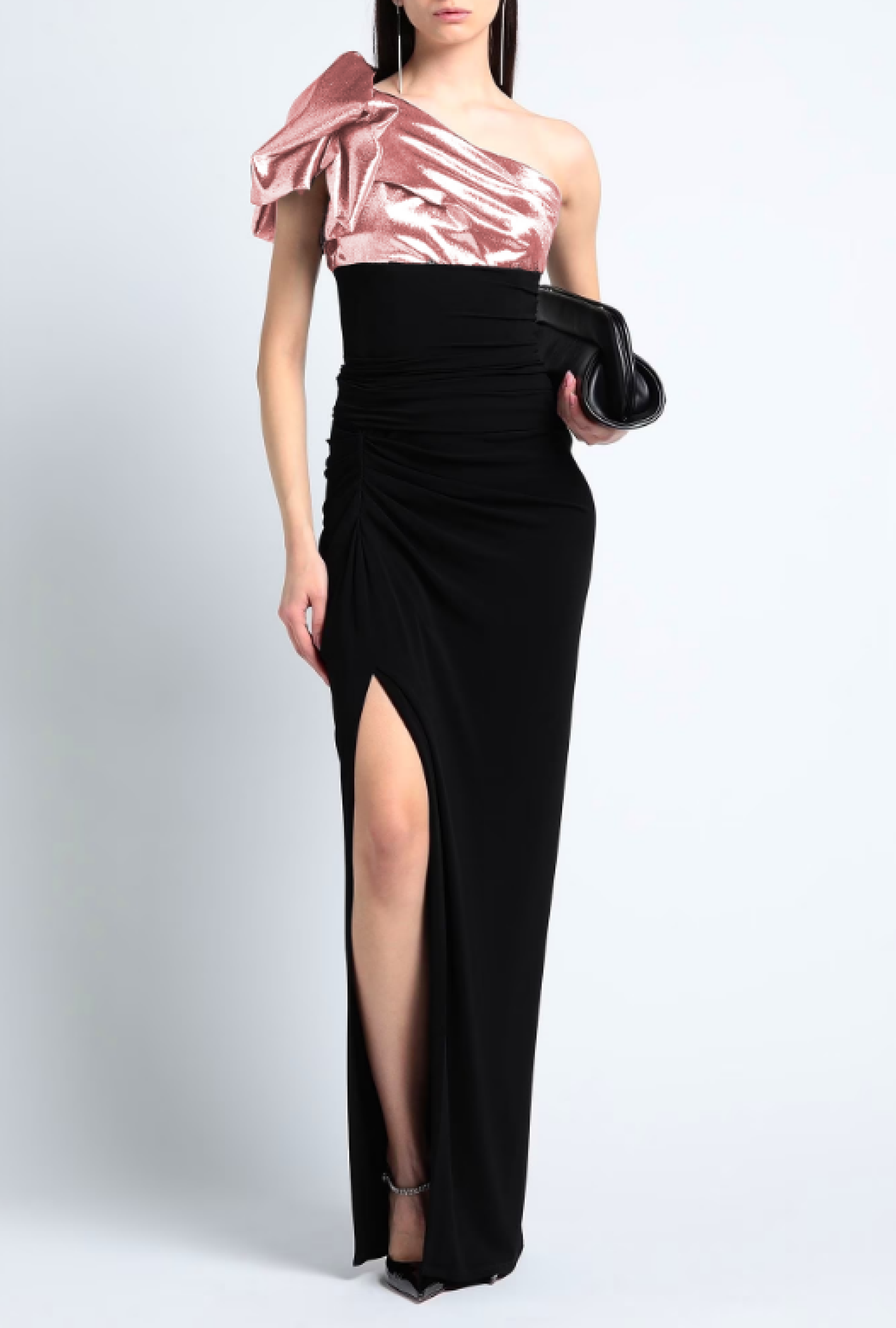 Robe Paule Ka Jersey de soie top asymétrique