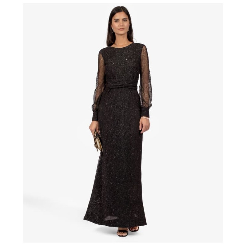 Robe Ungaro Résille Noire Brillante