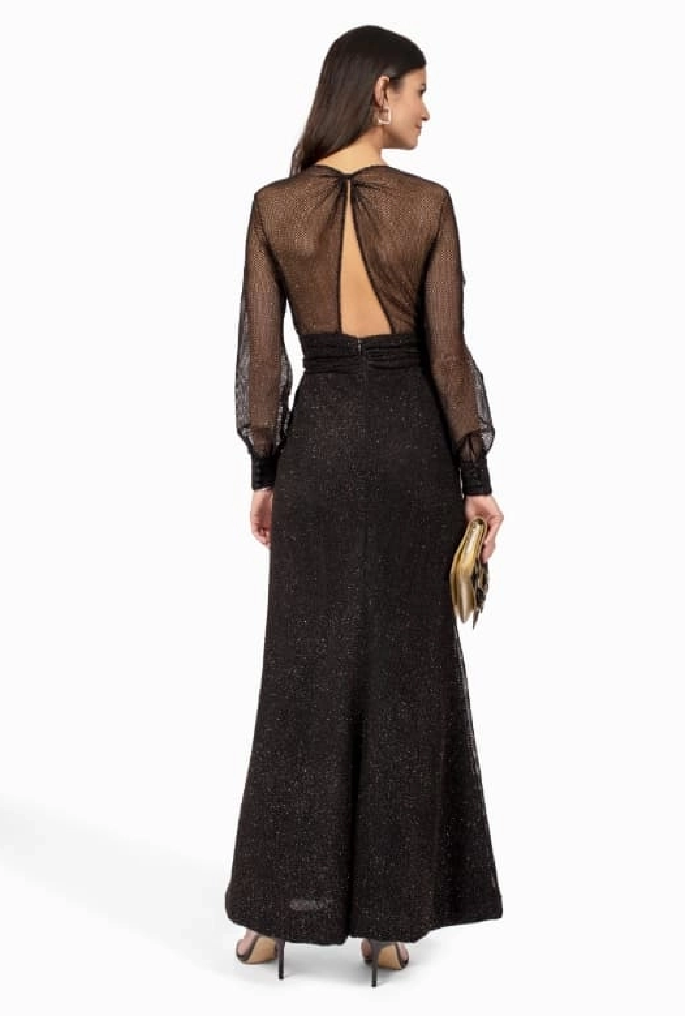 Robe Ungaro Résille Noire Brillante