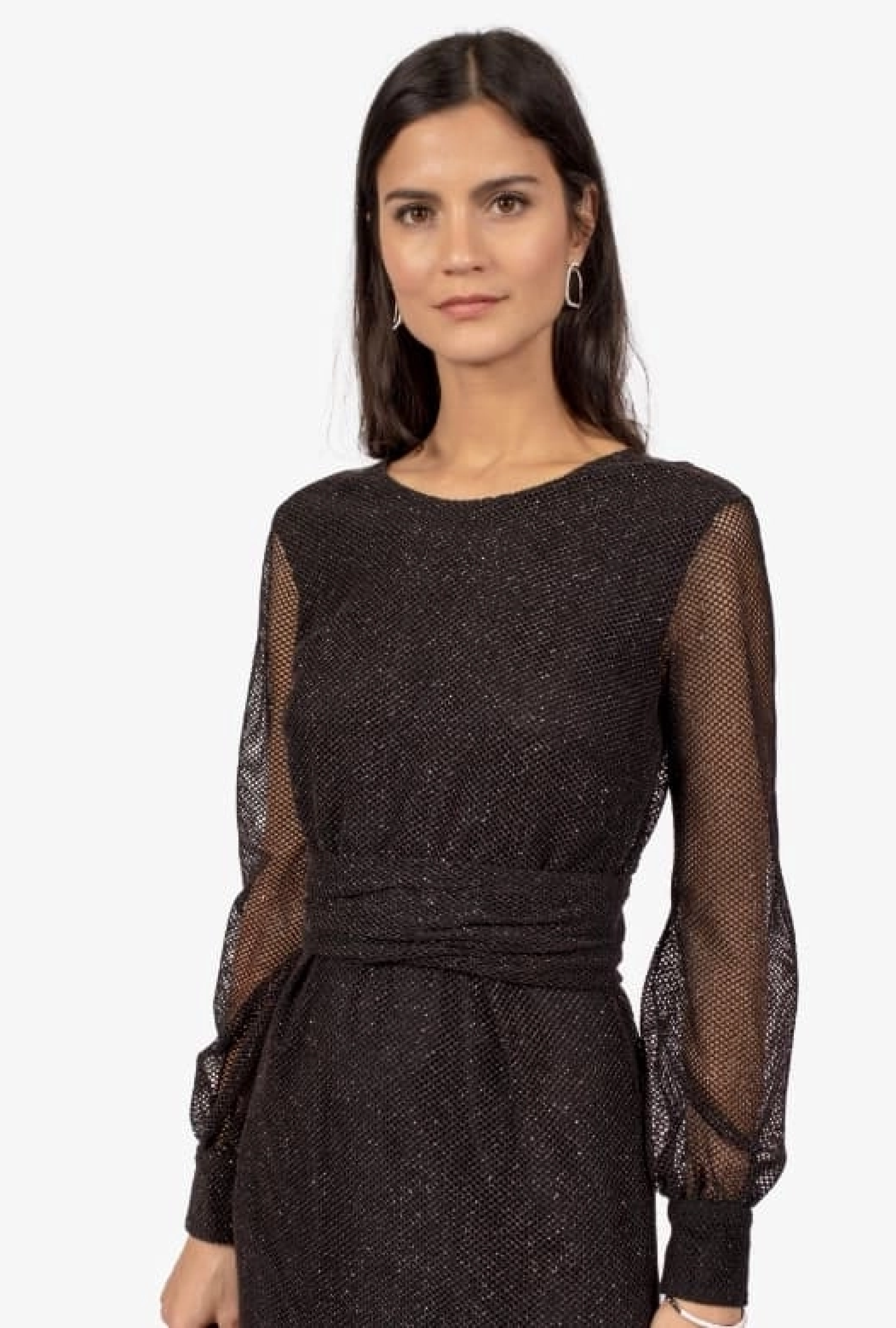 Robe Ungaro Résille Noire Brillante