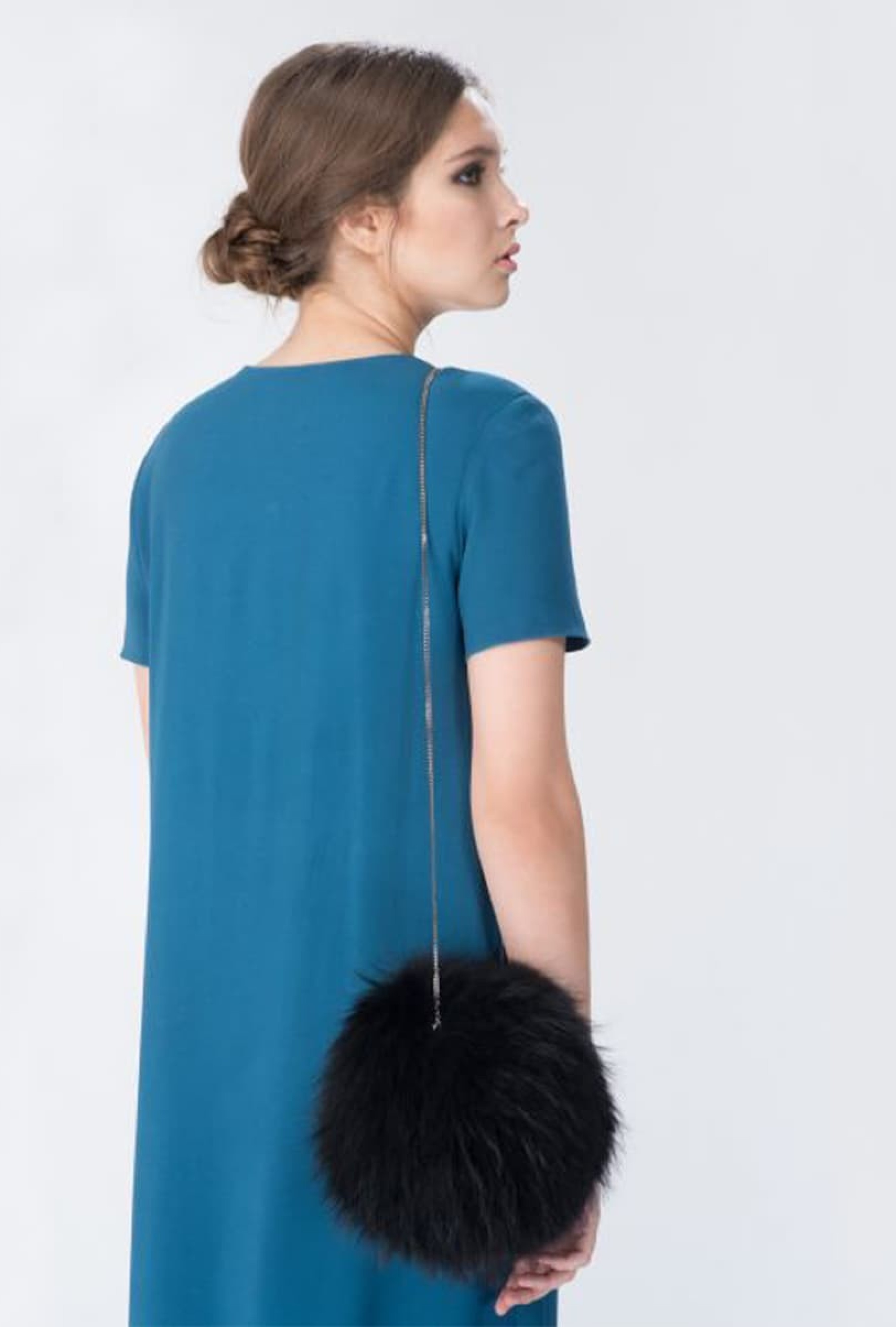 Sac Ungaro Fourrure Noire