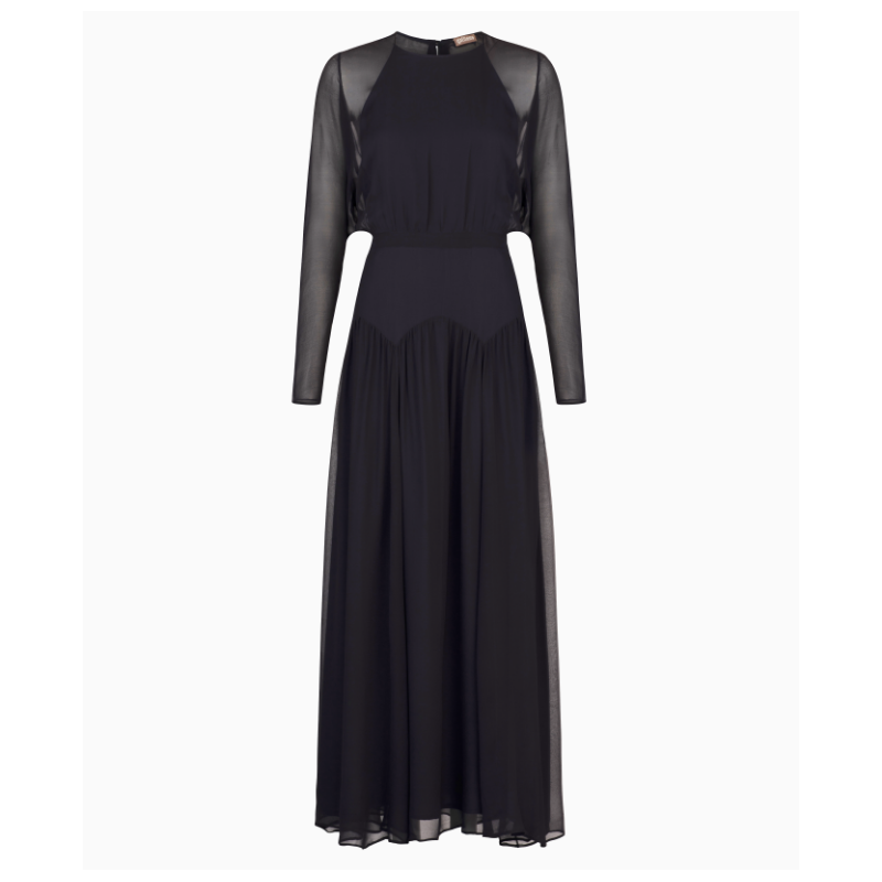 Robe John Galliano dos nu mousseline
