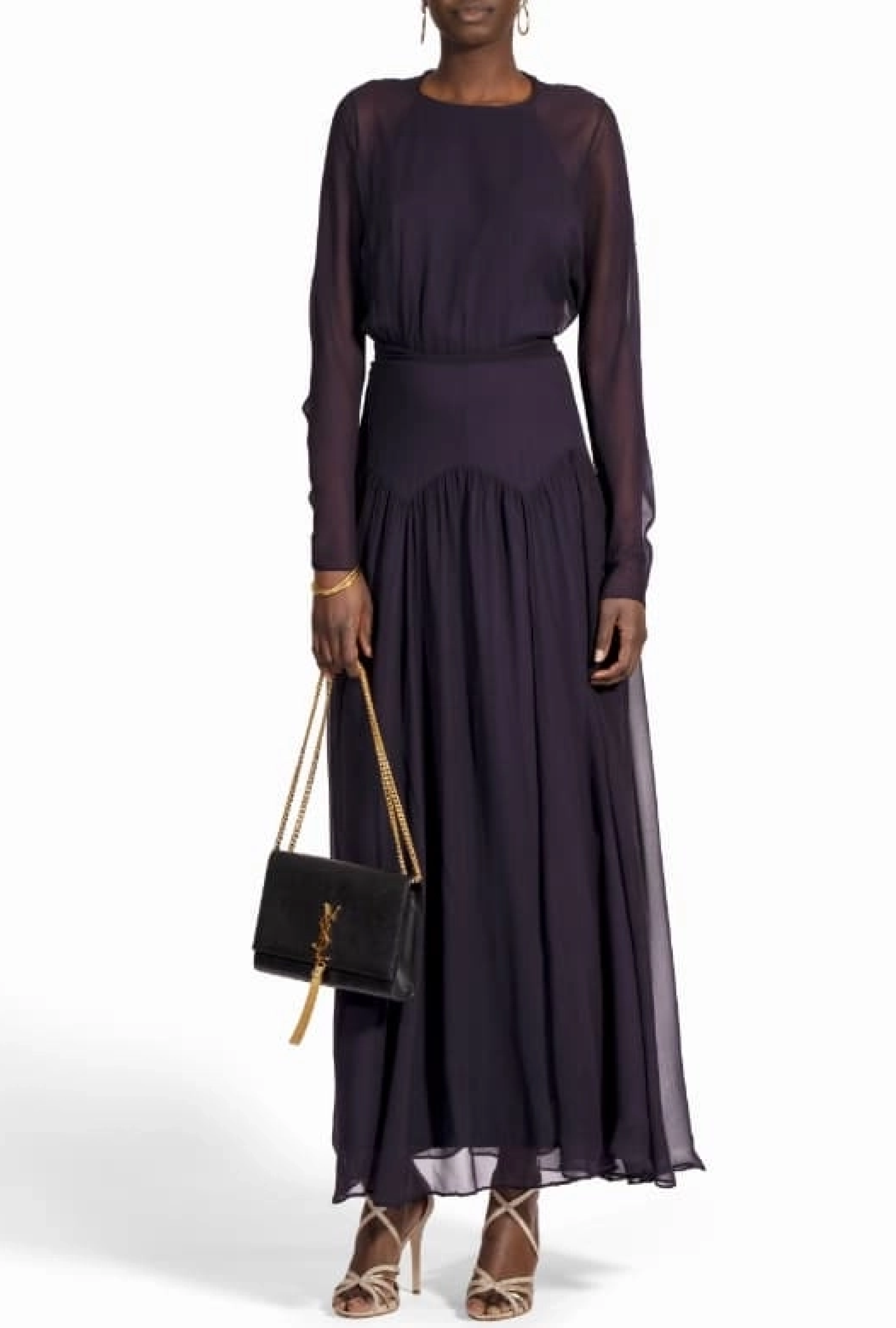 Robe John Galliano dos nu mousseline