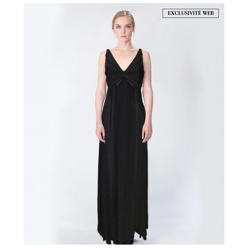 Robe Paule Ka Mousseline Bleu nuit