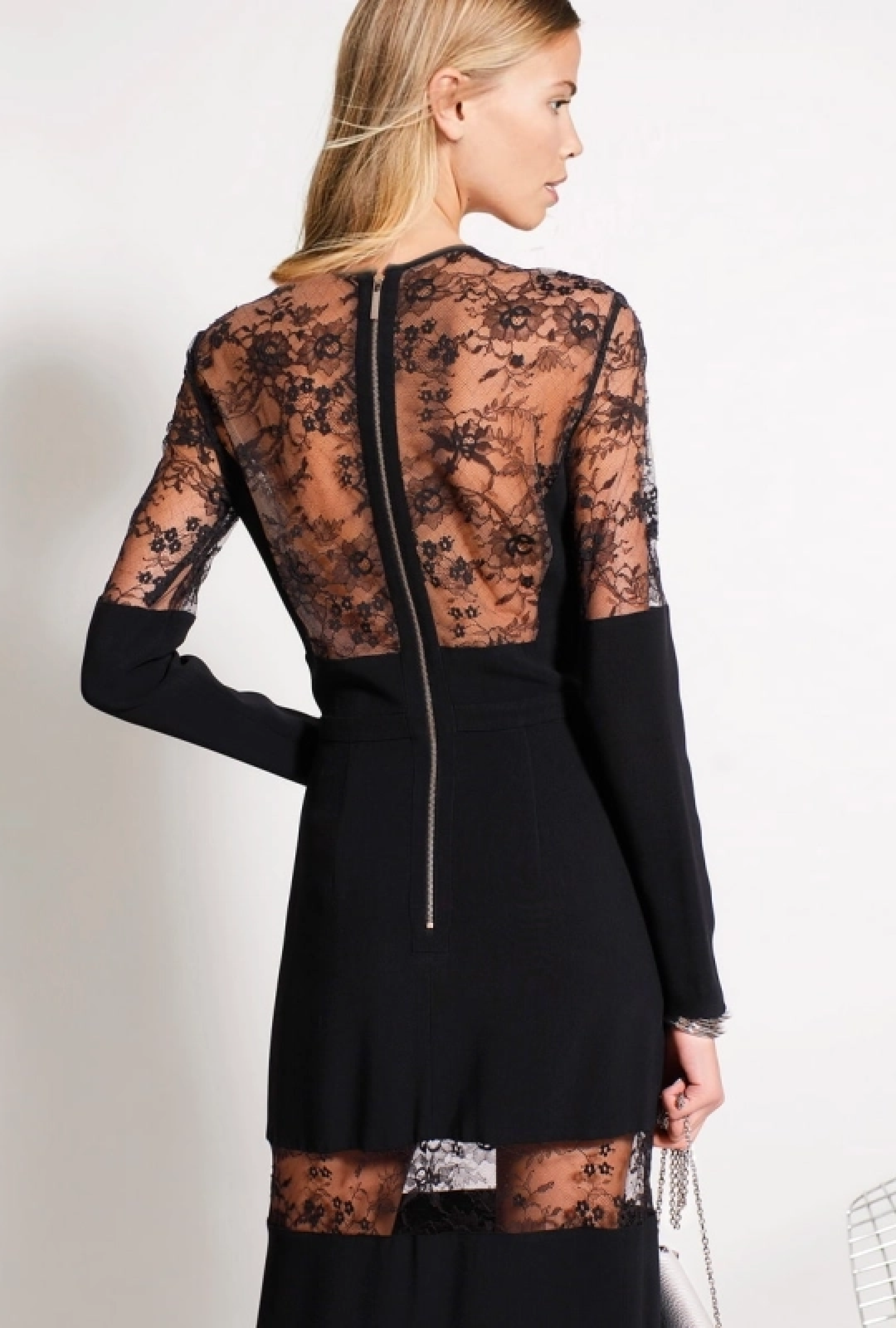 Robe Elie Saab Lace Skirt