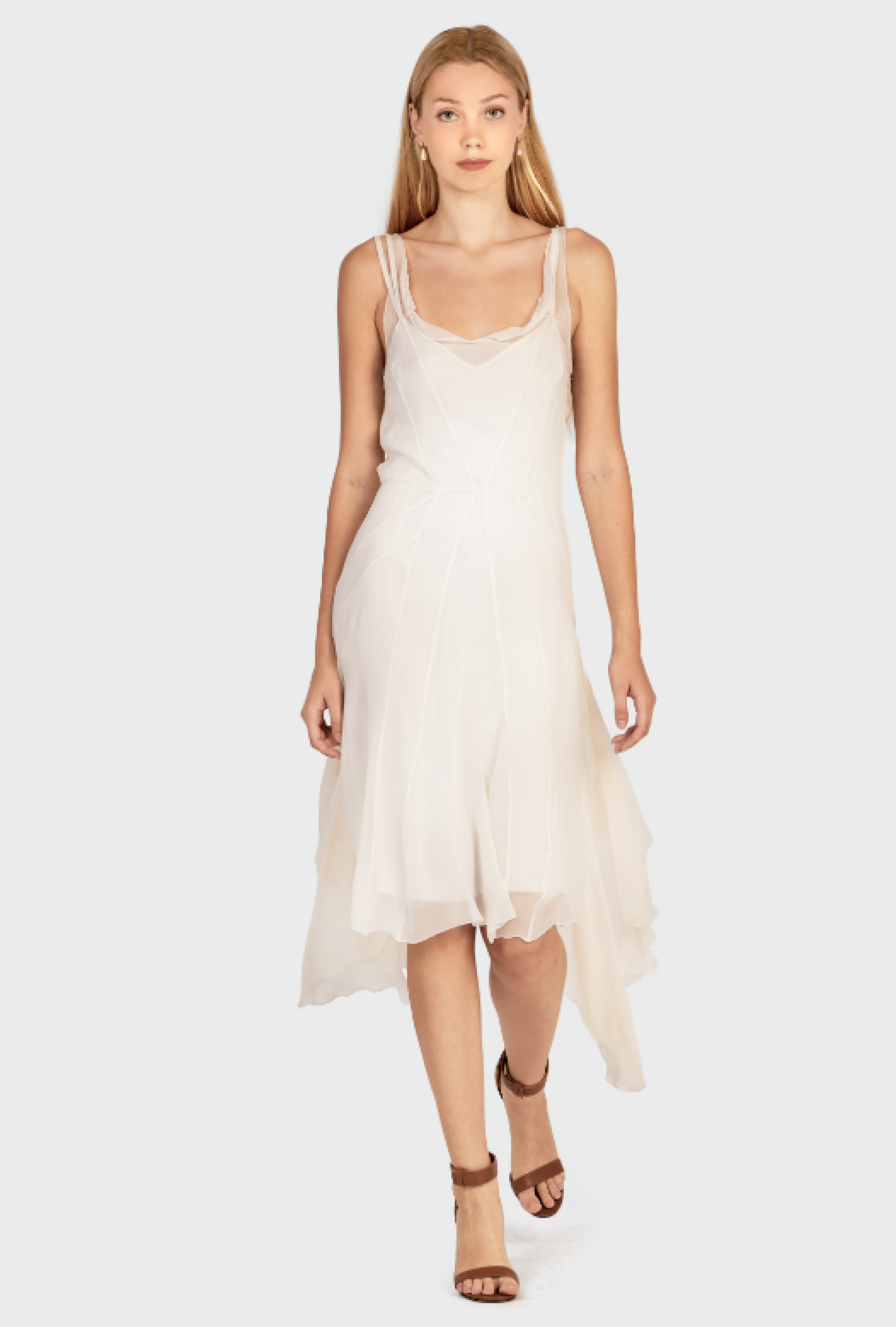 Robe John Galliano Mousseline Blanche