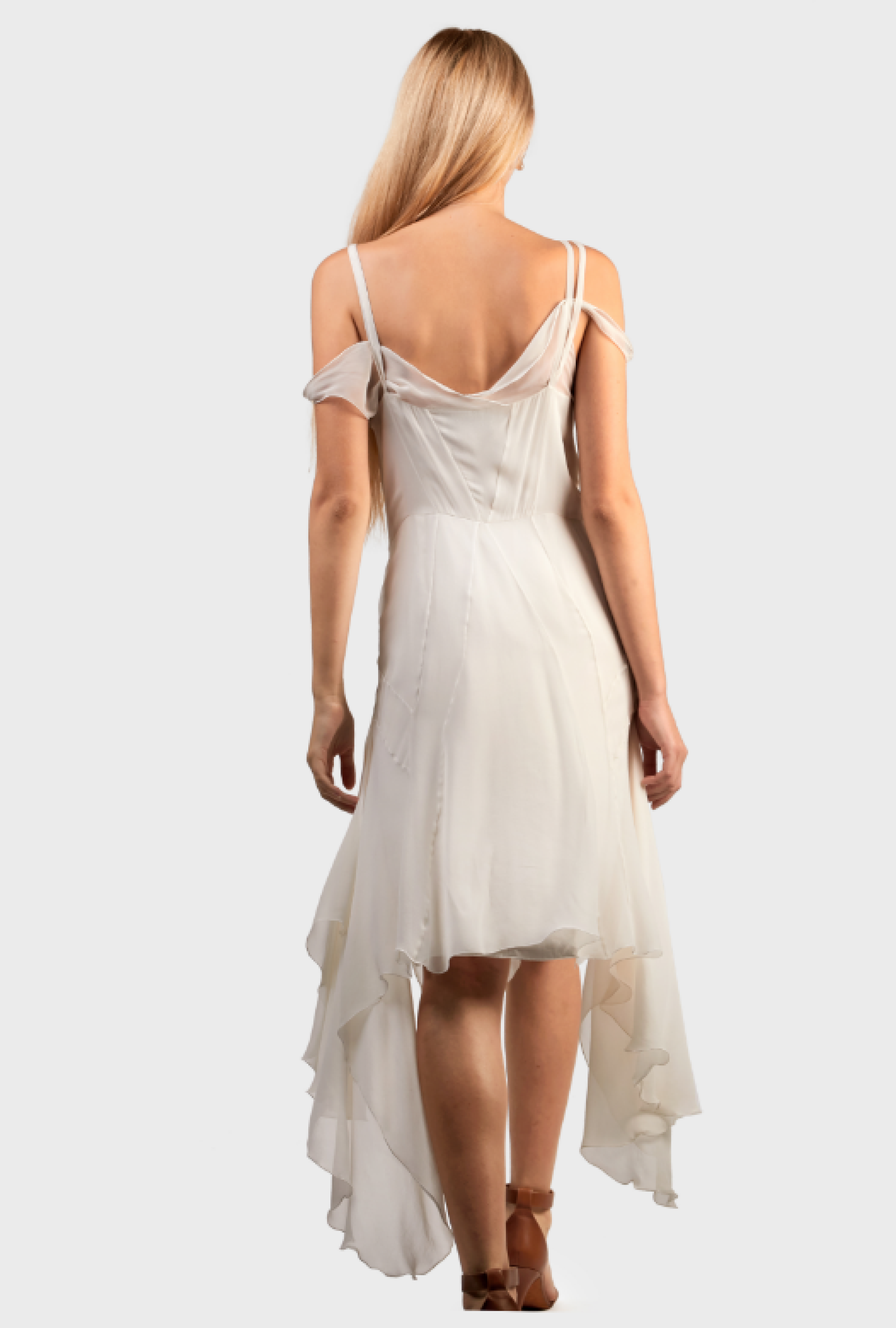 Robe John Galliano Mousseline Blanche