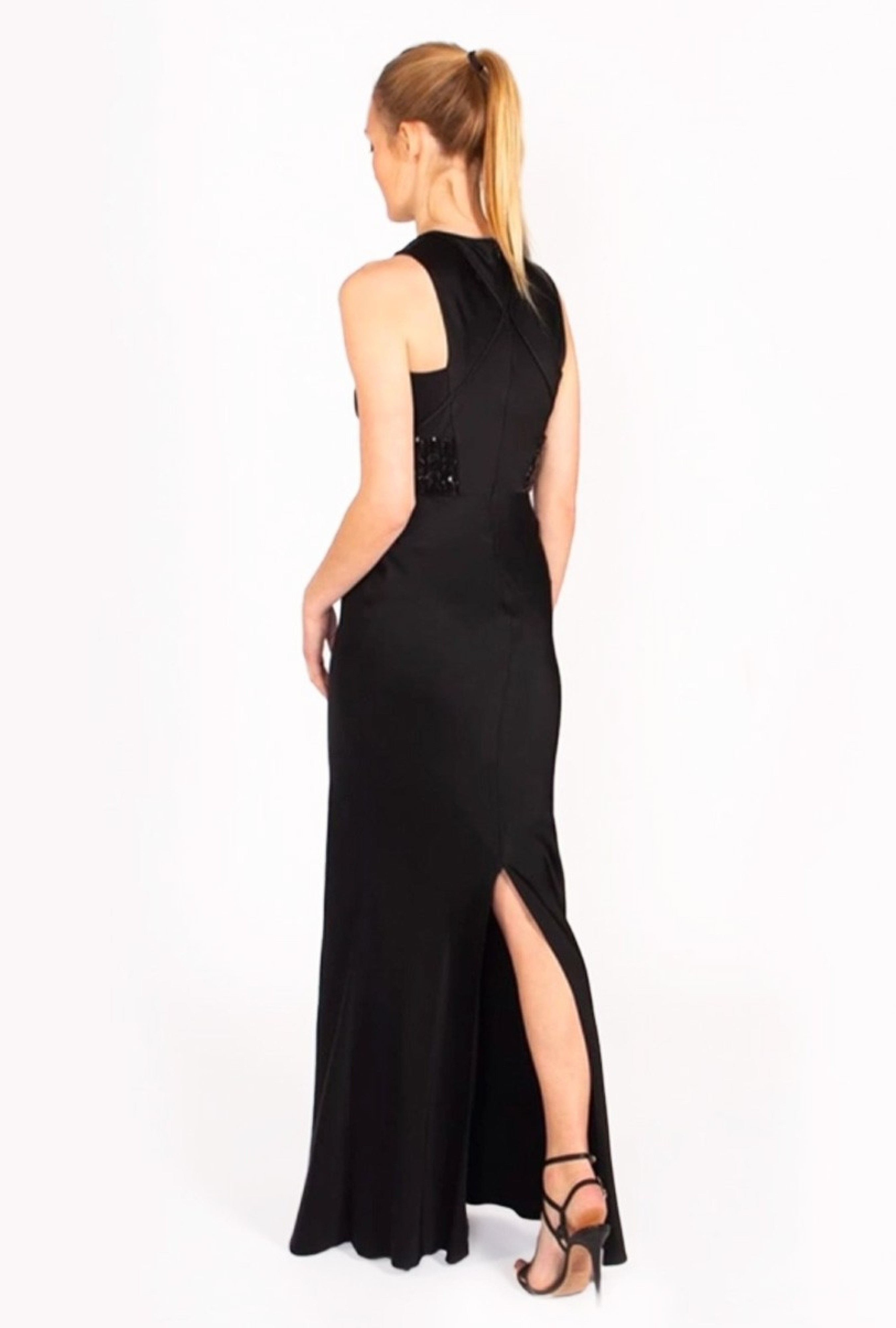 Robe John Galliano Satin Perles