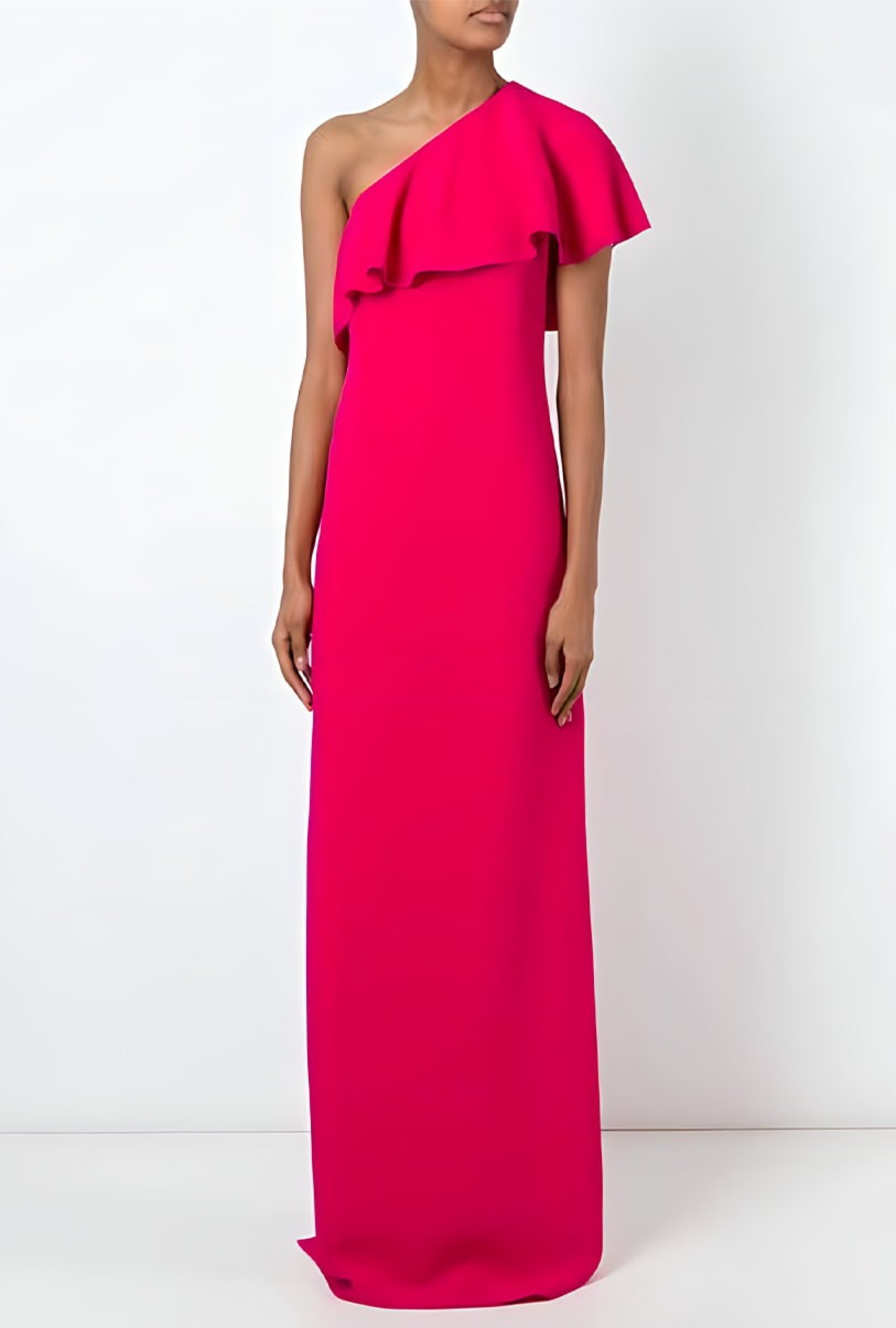 Robe Lanvin Asymétrique Fuchsia