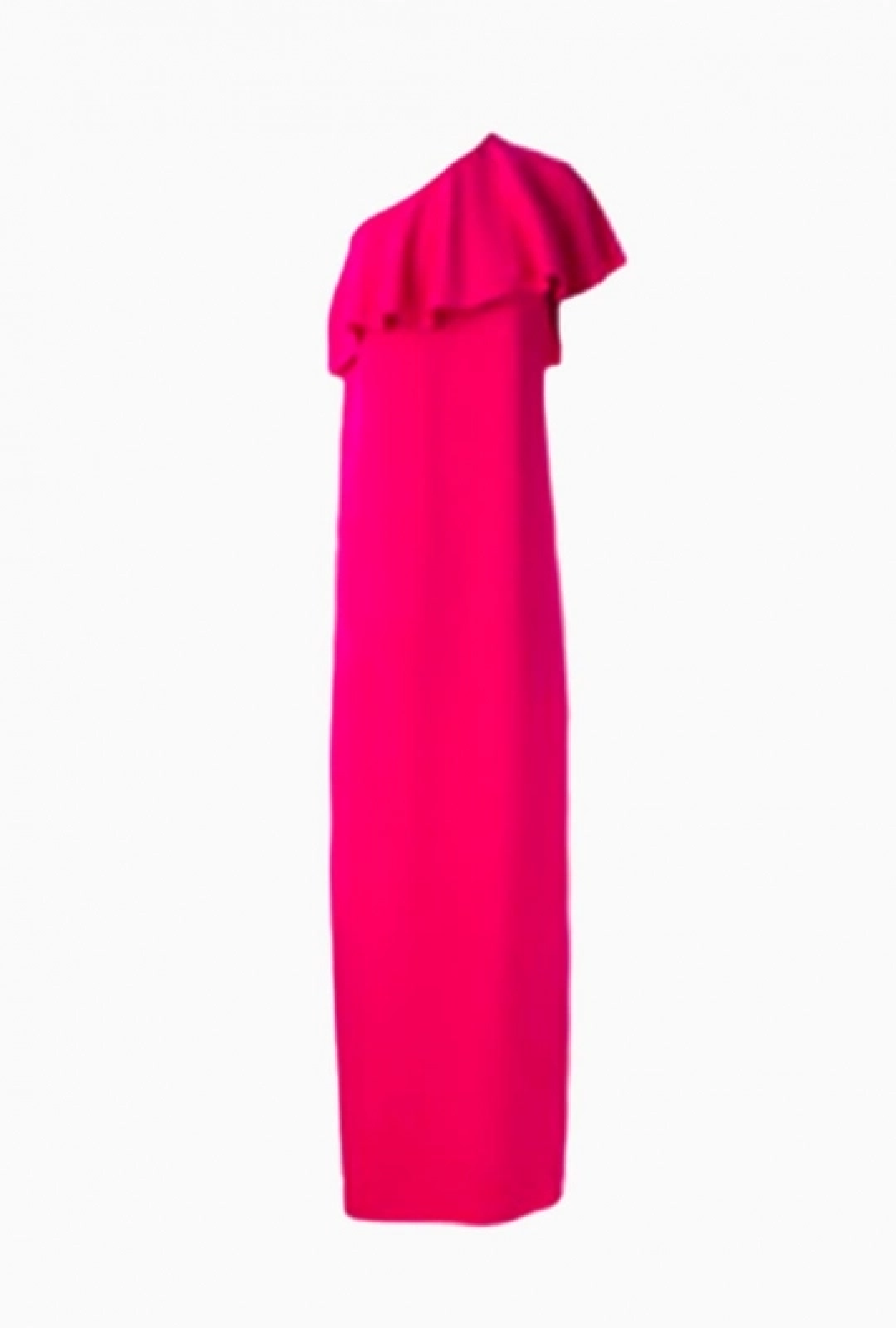 Robe Lanvin Asymétrique Fuchsia