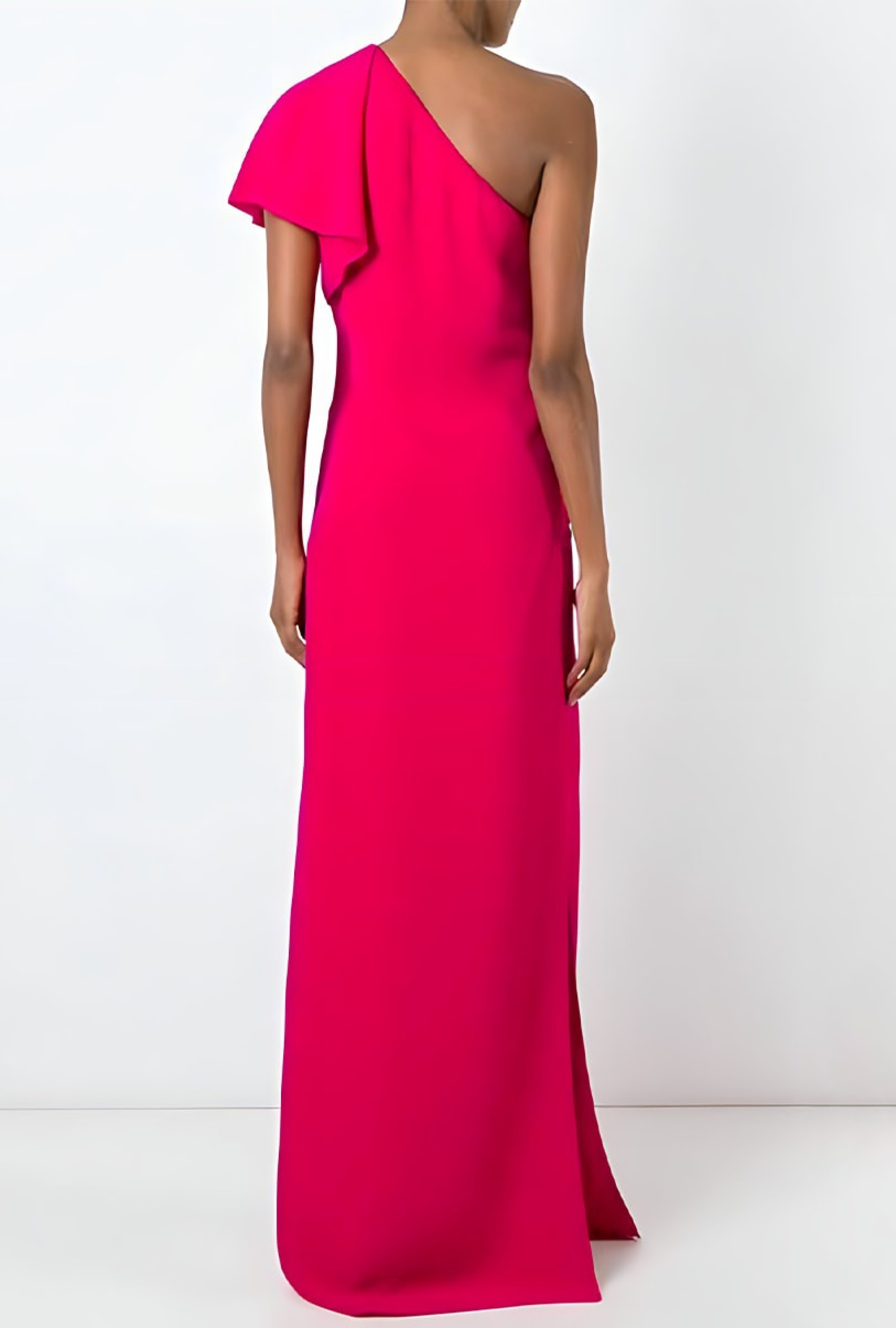 Robe Lanvin Asymétrique Fuchsia