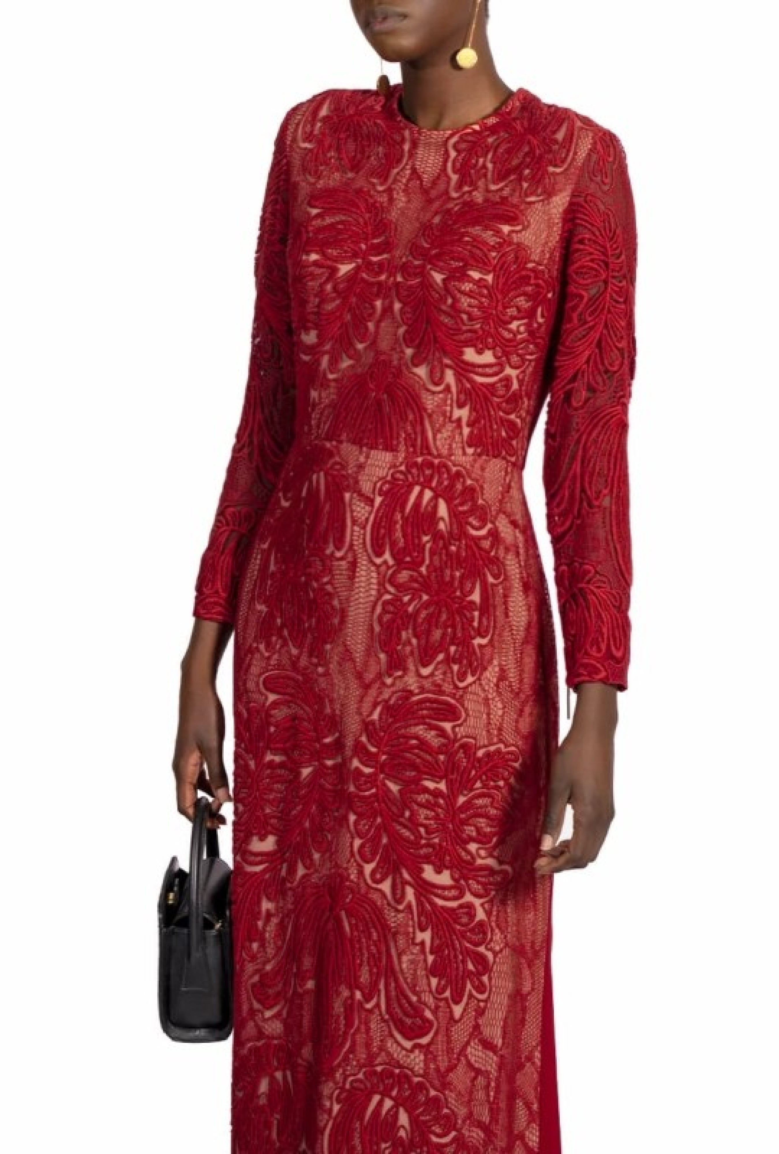 Robe Elie Saab Red Lace