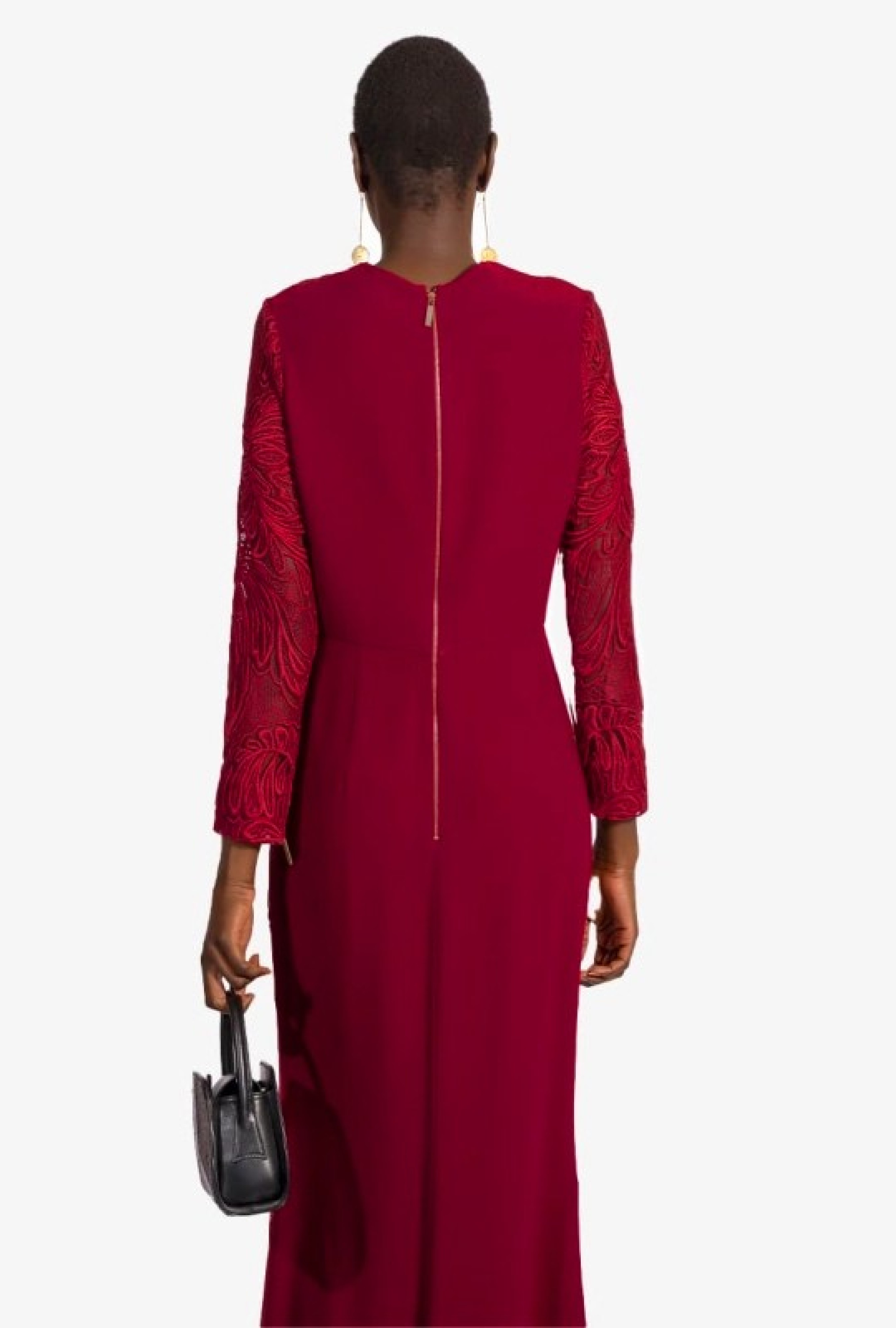 Robe Elie Saab Red Lace