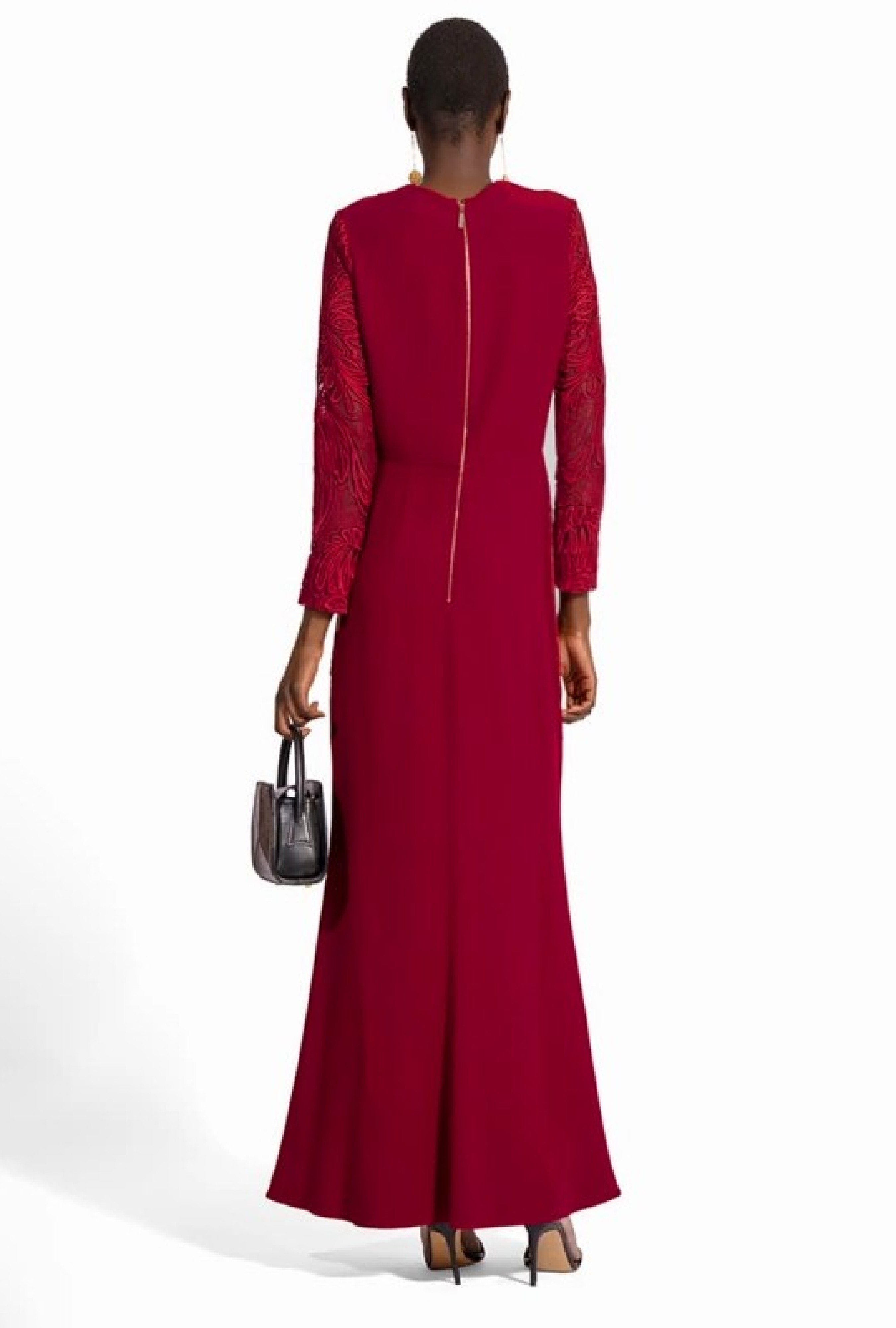 Robe Elie Saab Red Lace