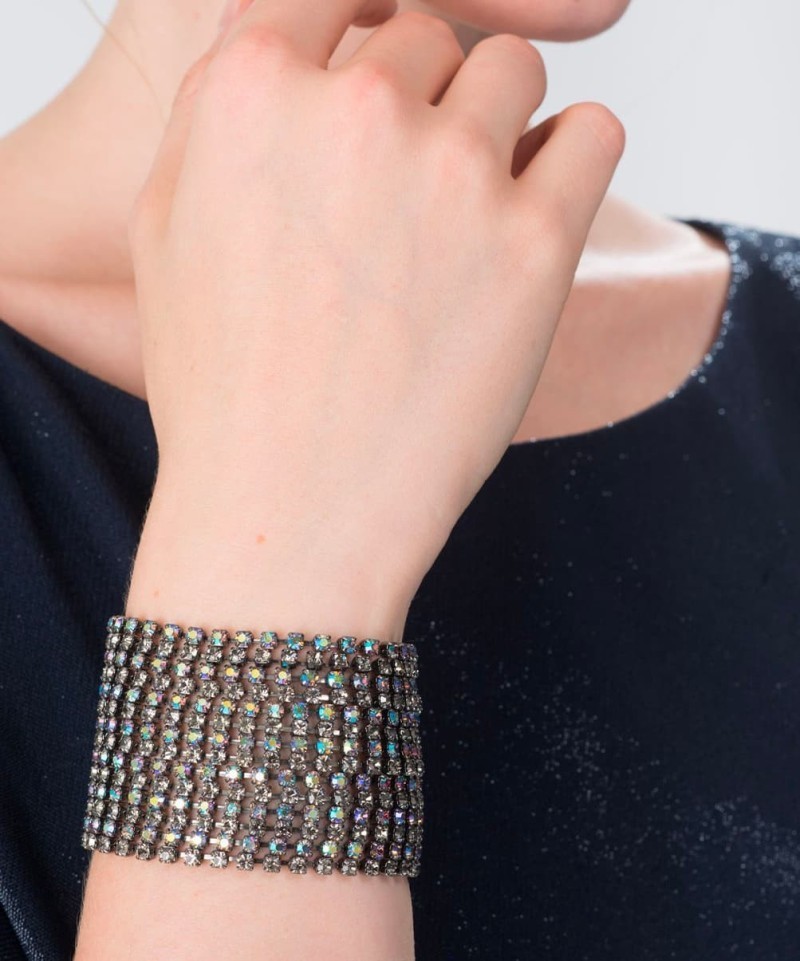 Bracelet Hélène Zubeldia Strass Boréal