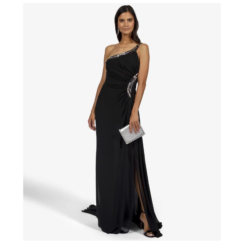 Robe Roberto Cavalli asymétrique Brodée Or