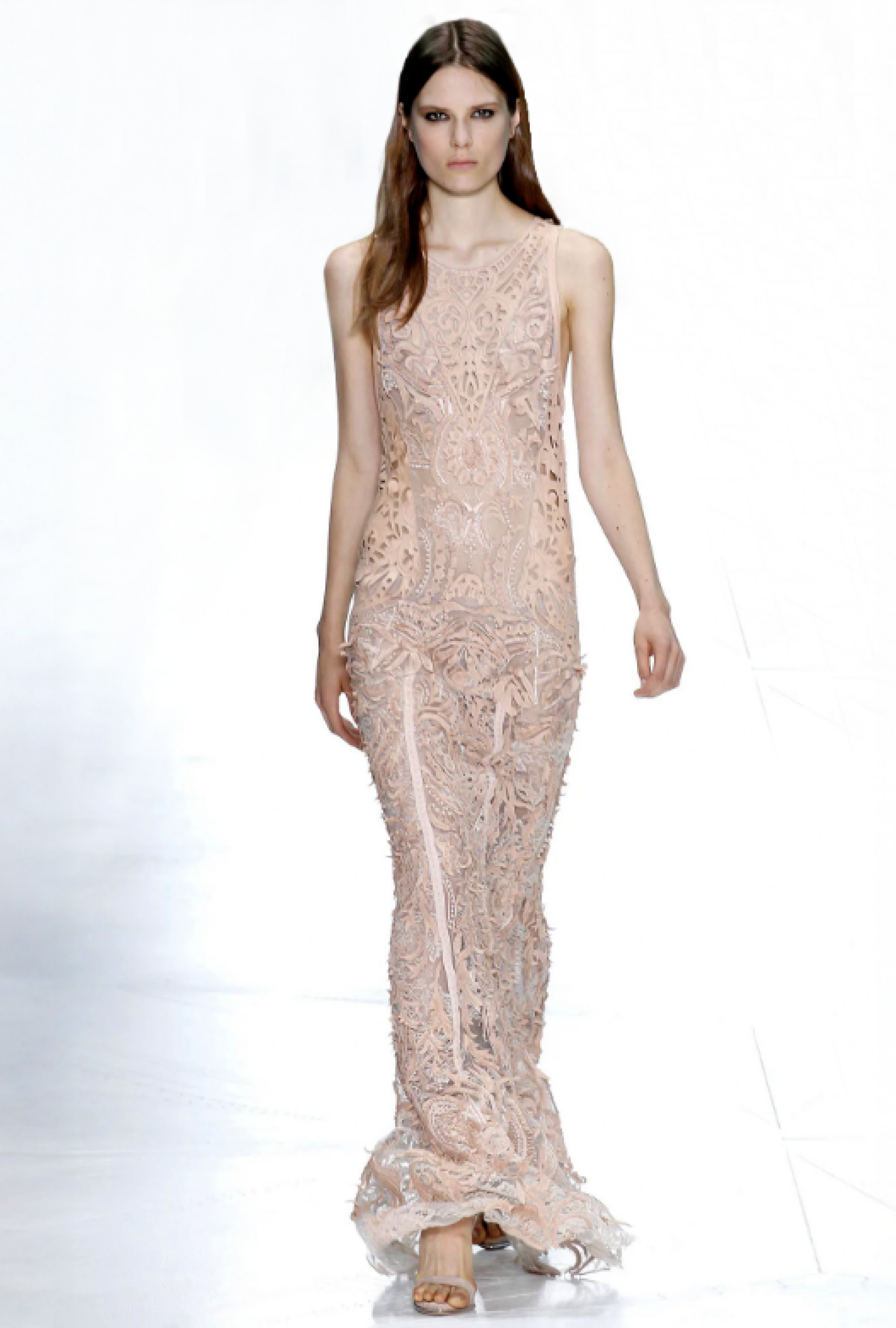 Robe Roberto Cavalli Nude Dentelle V