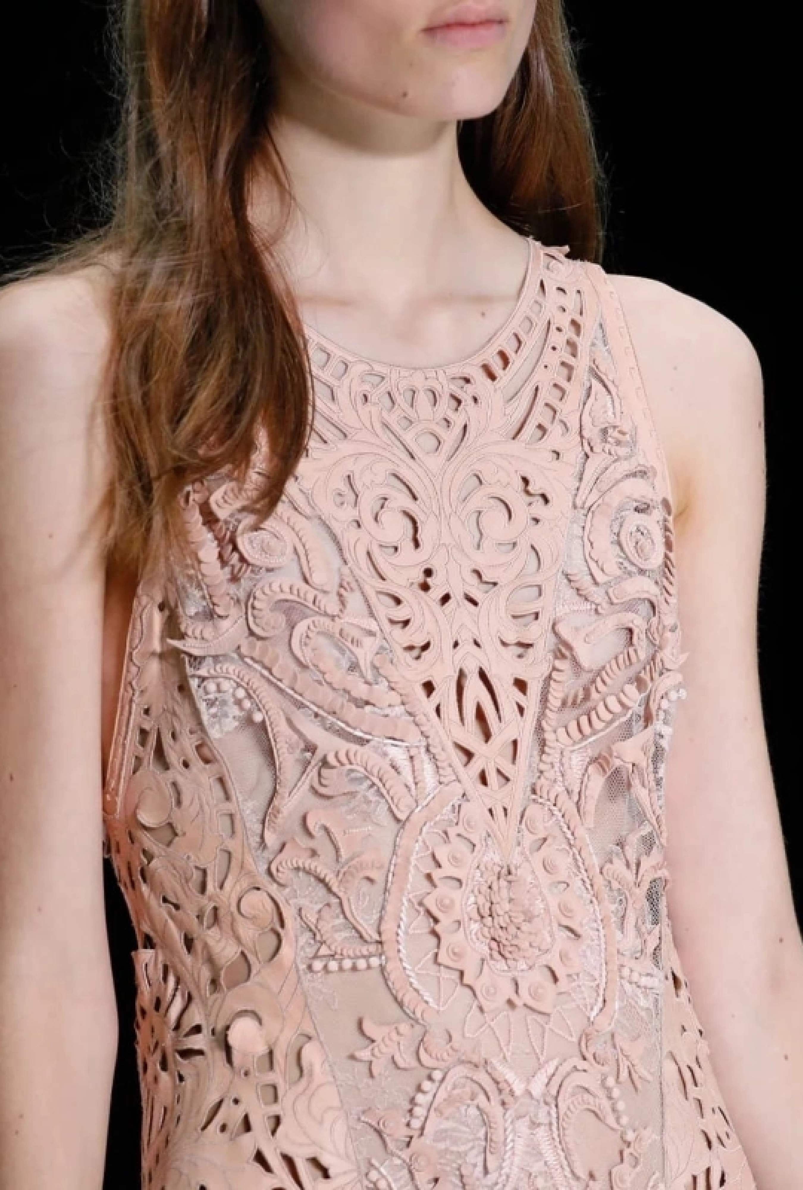 Robe Roberto Cavalli Nude Dentelle V