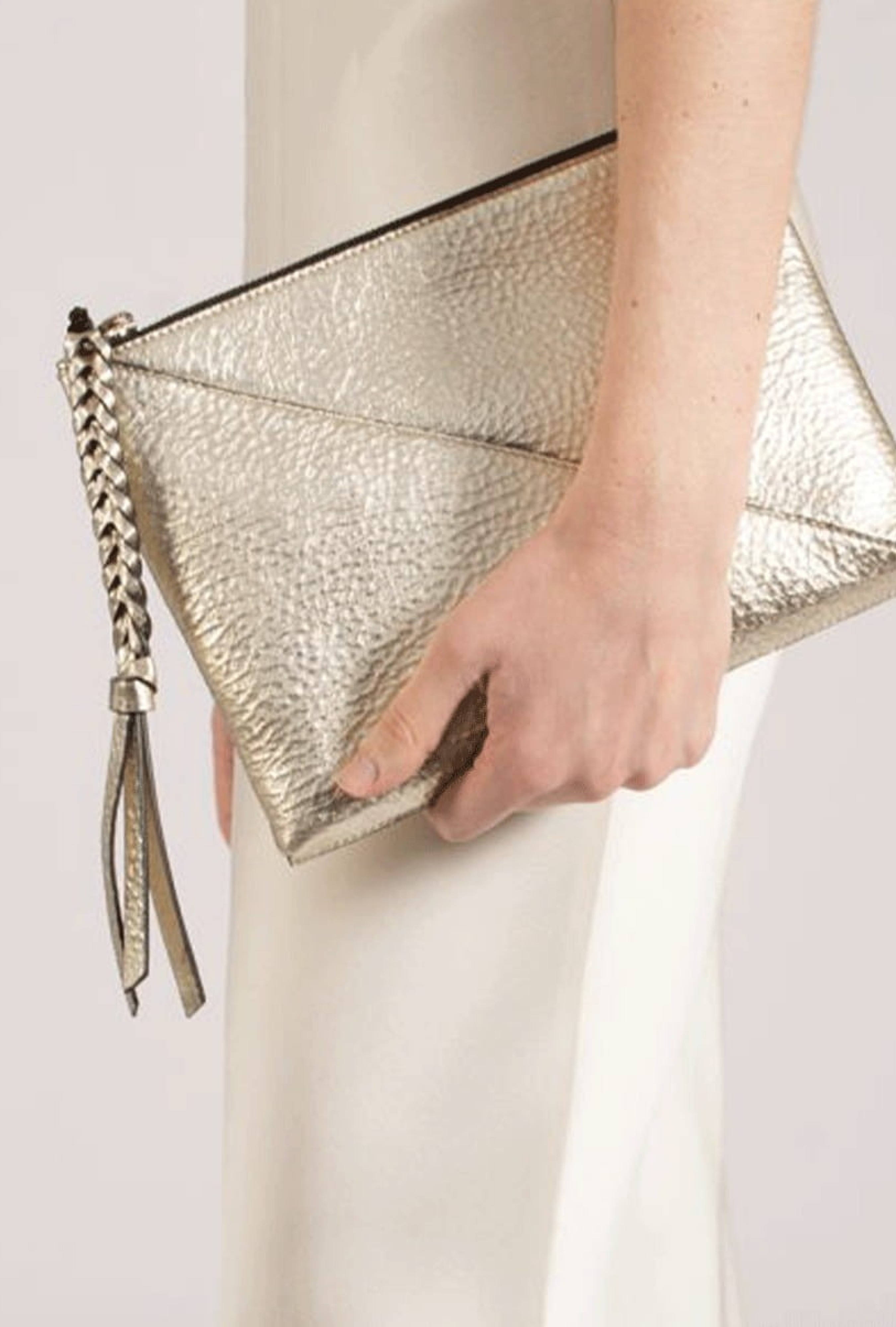 Pochette Nina Ricci Cuir Doré