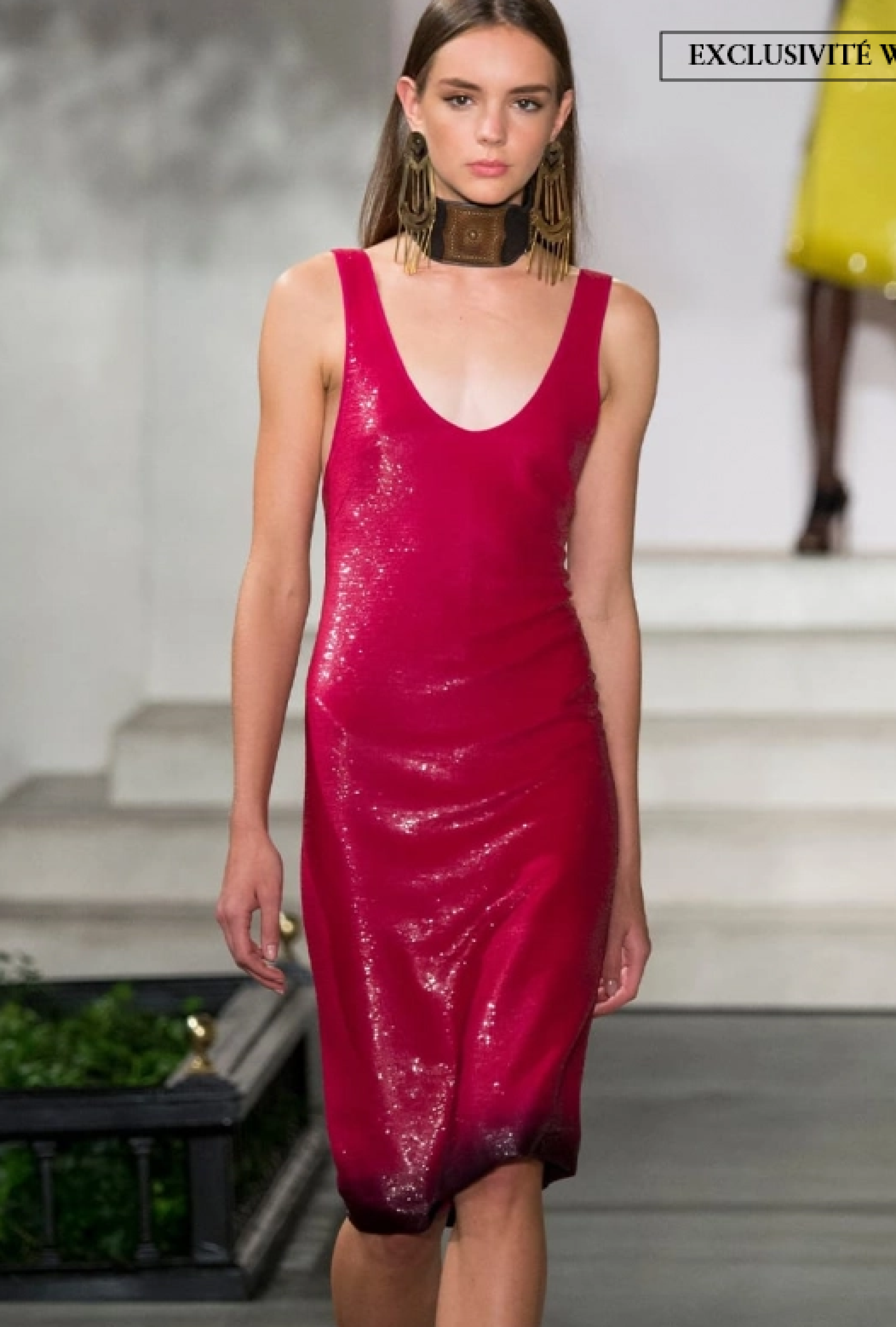 Robe Ralph Lauren Rose Sequins