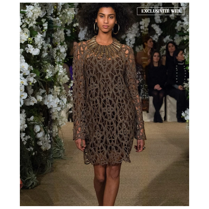 Robe Ralph Lauren Brodée Perlée