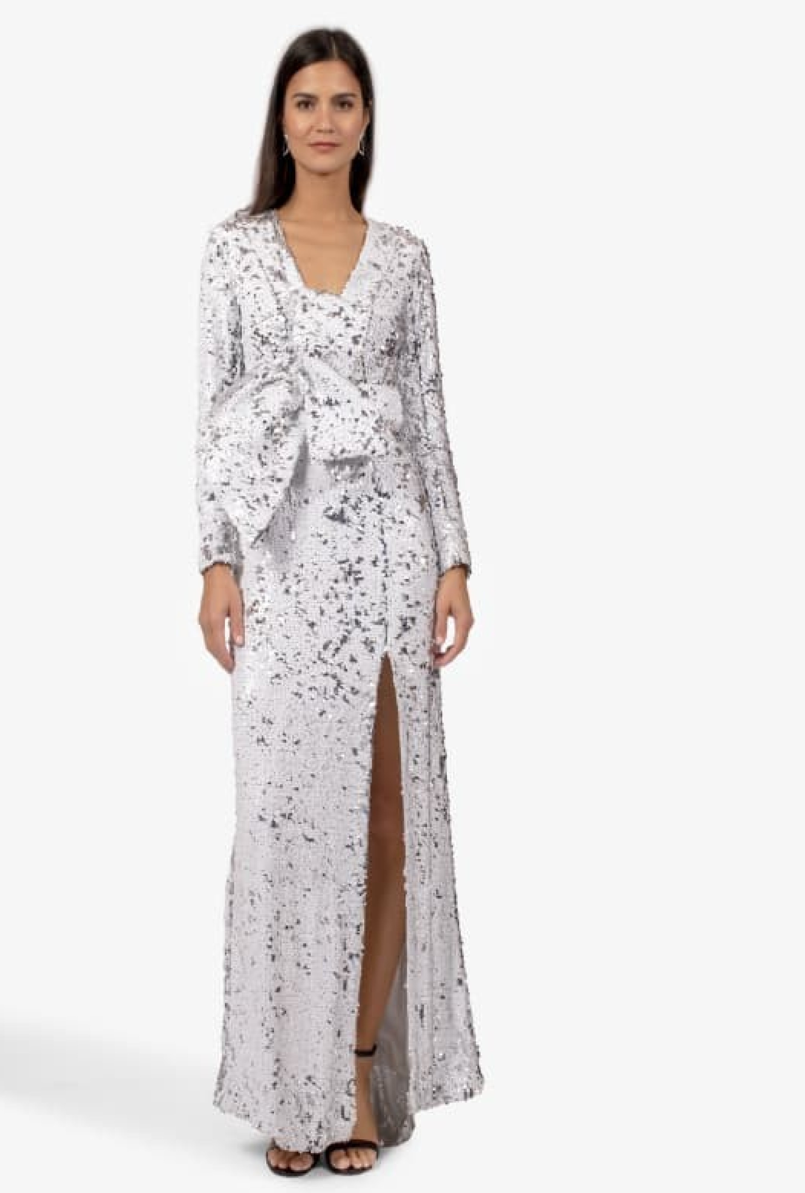 Robe Paule Ka Sequins Blancs
