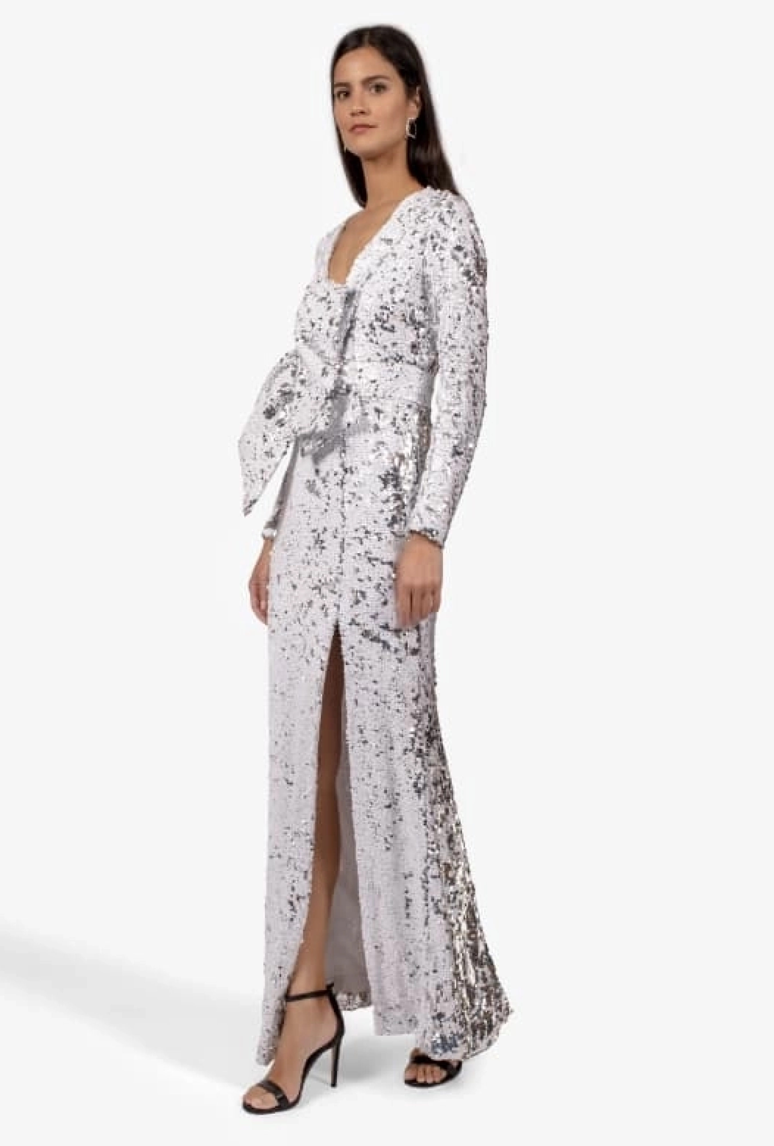 Robe Paule Ka Sequins Blancs