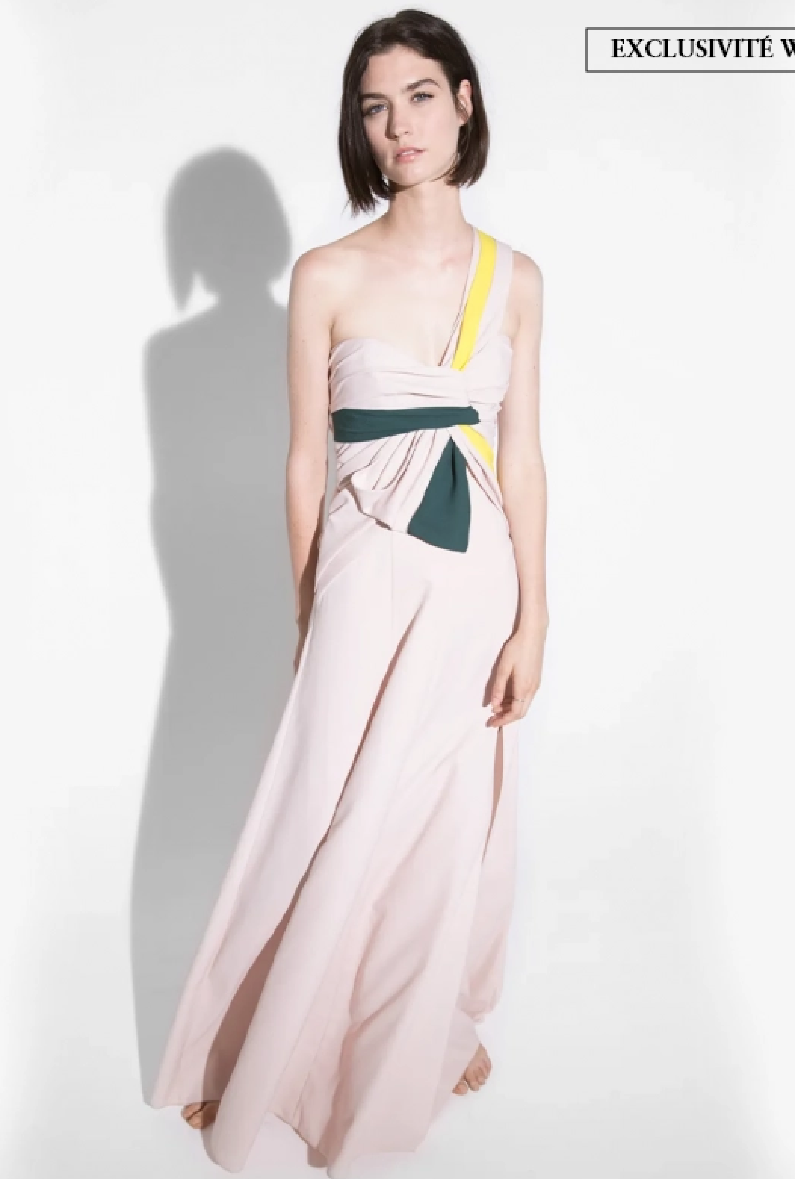 Robe Paule Ka Asymétrique Rose Poudré