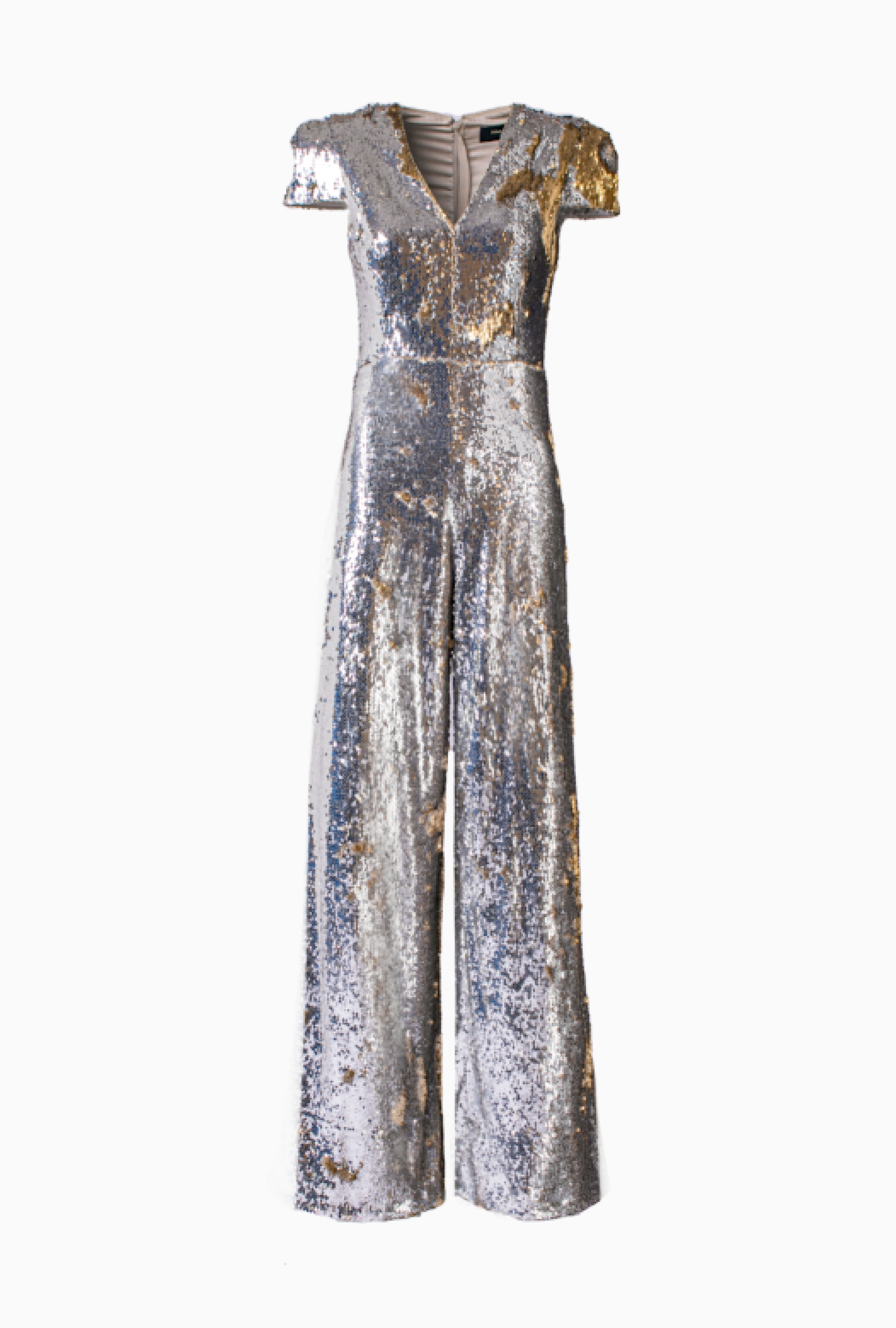 Combinaison Paule Ka Sequins Argentés