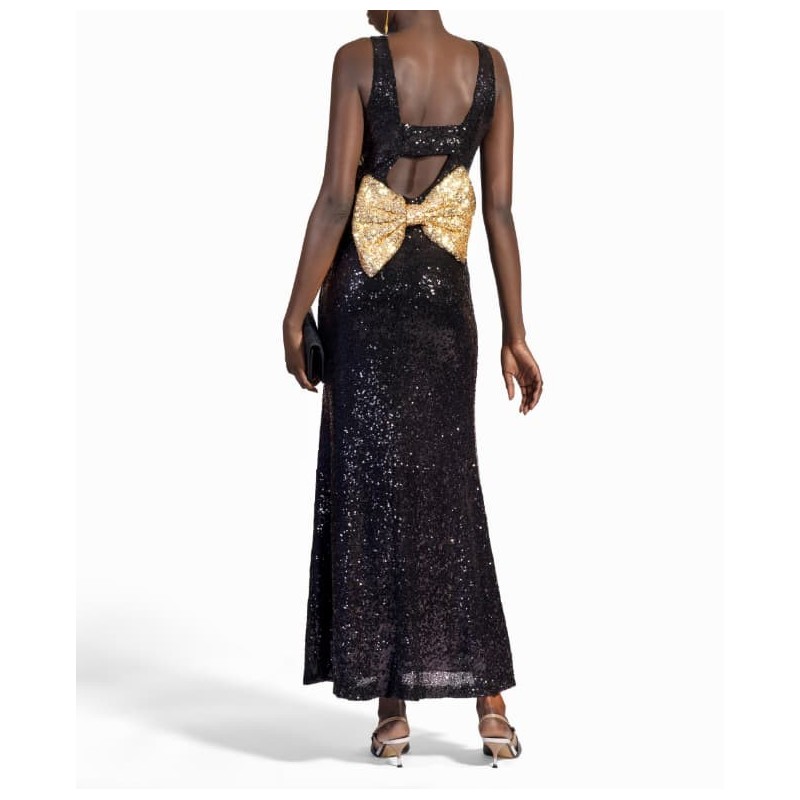 Robe Ashwi Noeud Doré- Exclusivité web