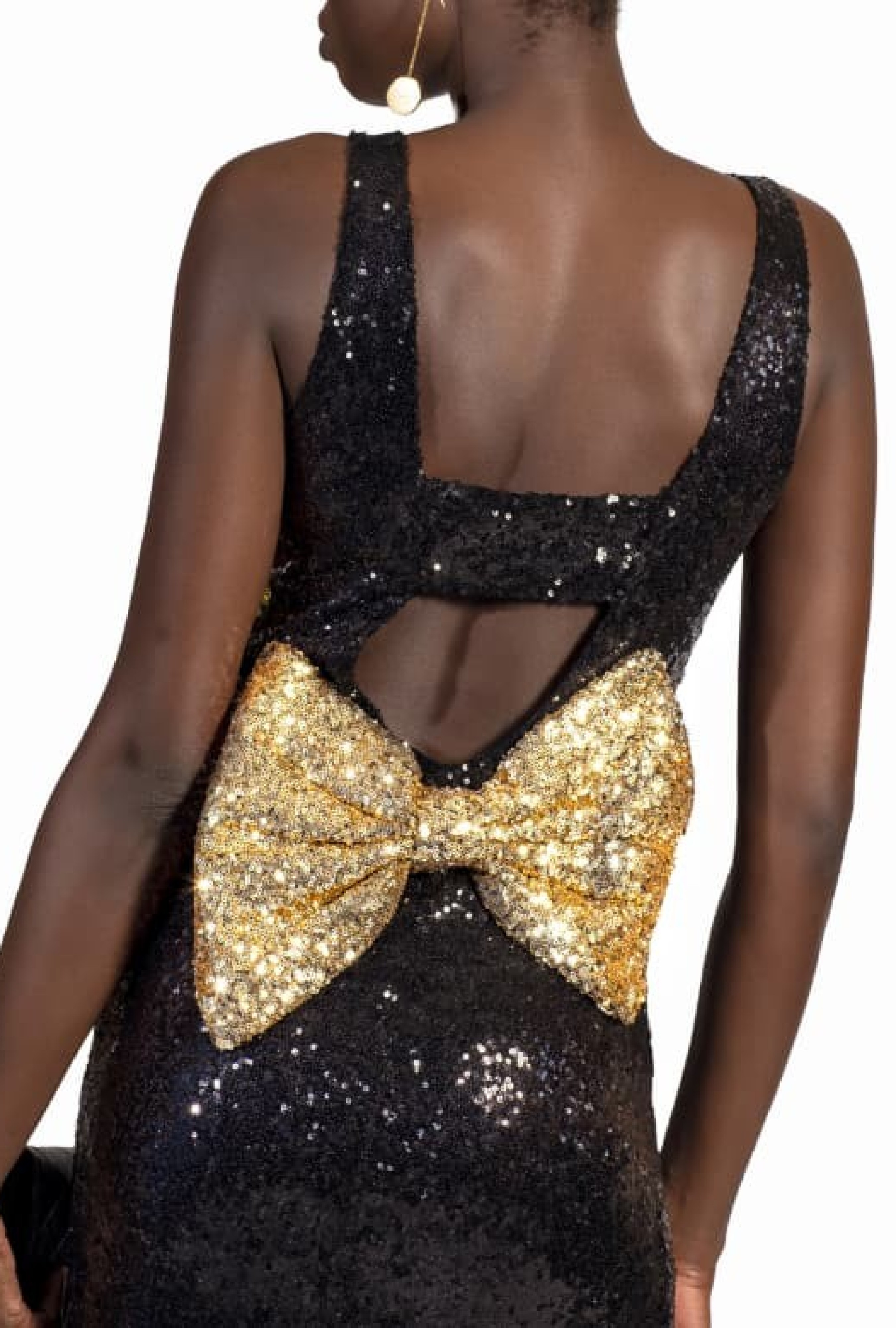 Robe Ashwi Noeud Doré- Exclusivité web