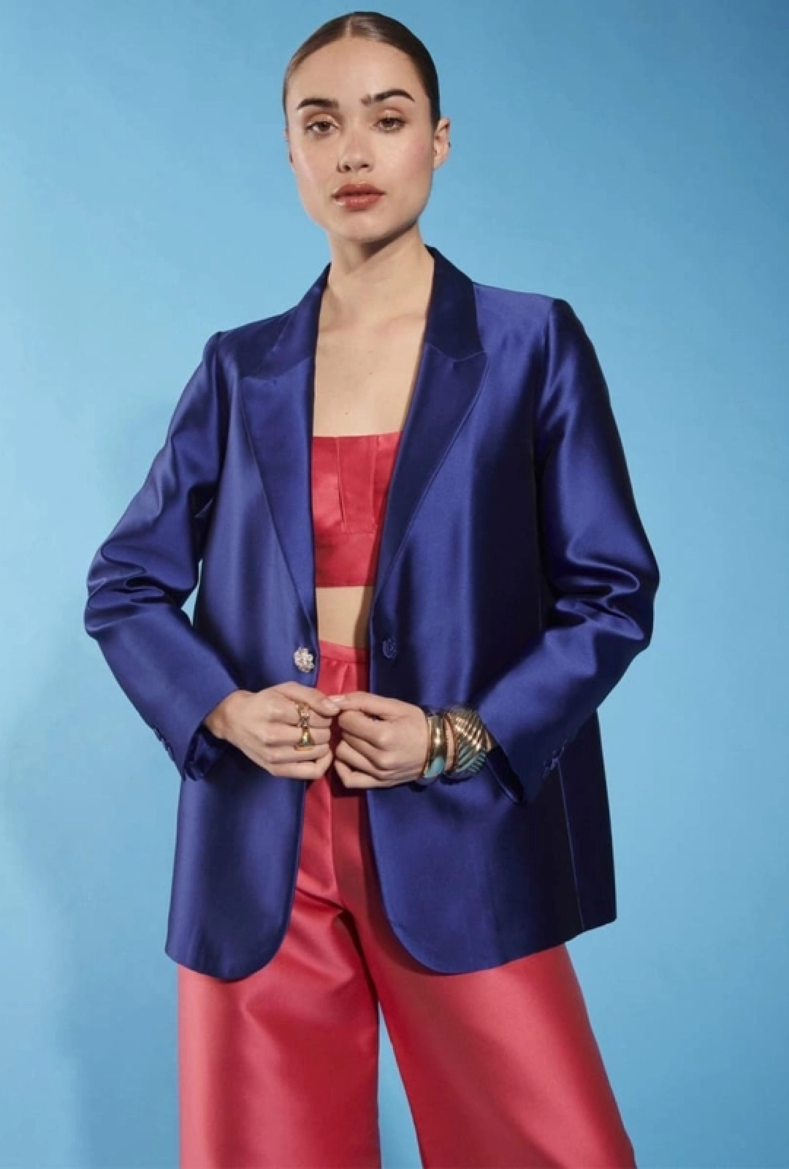 Veste Tara Jarmon Vibrer Bleue