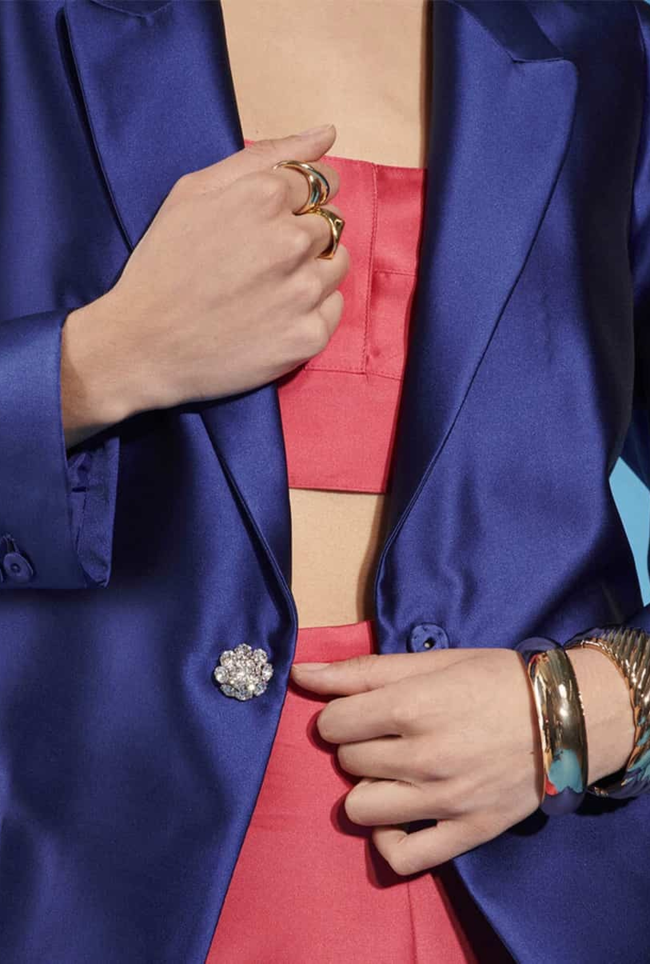 Veste Tara Jarmon Vibrer Bleue