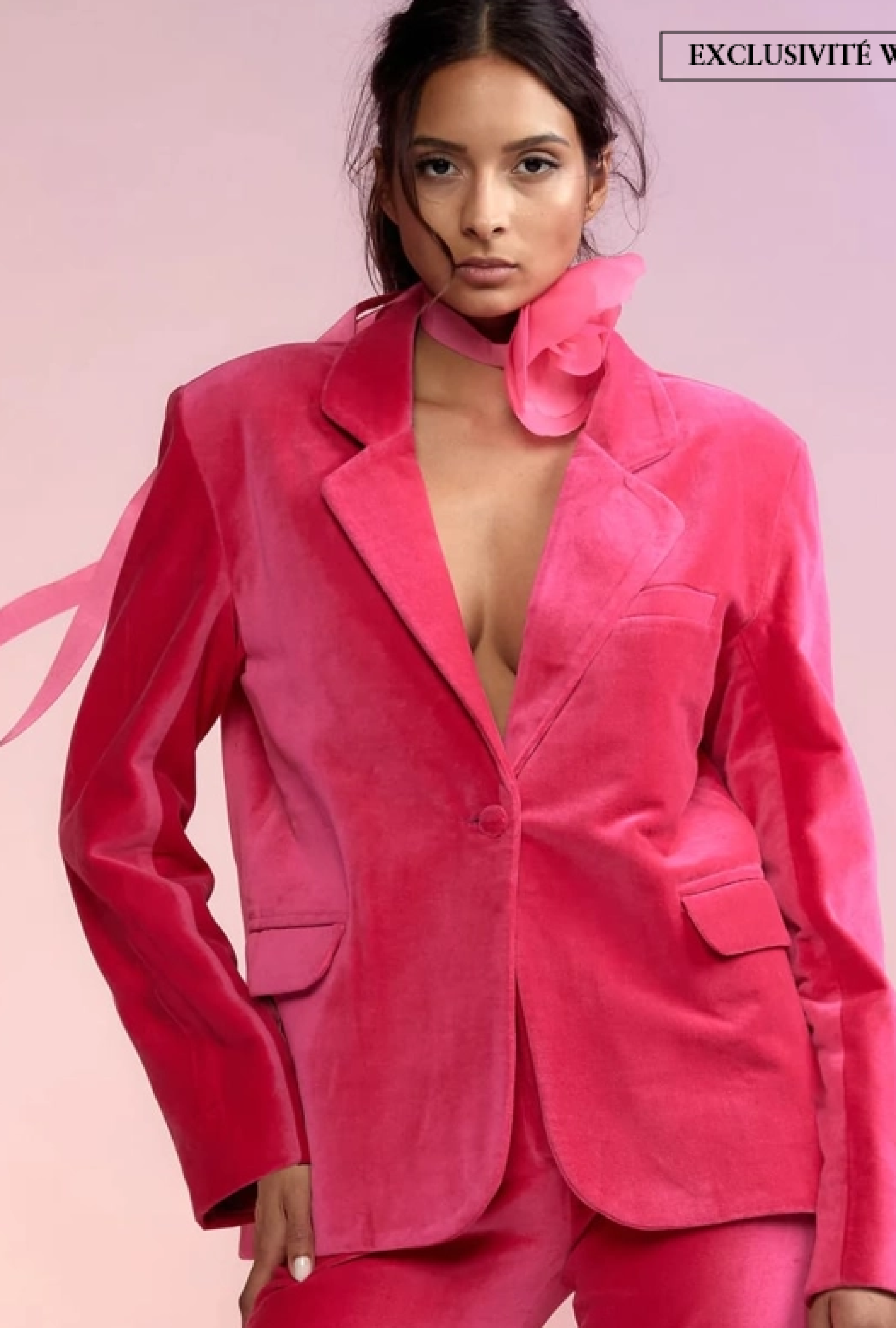 Blazer Cynthia Rowley Velvet Rose