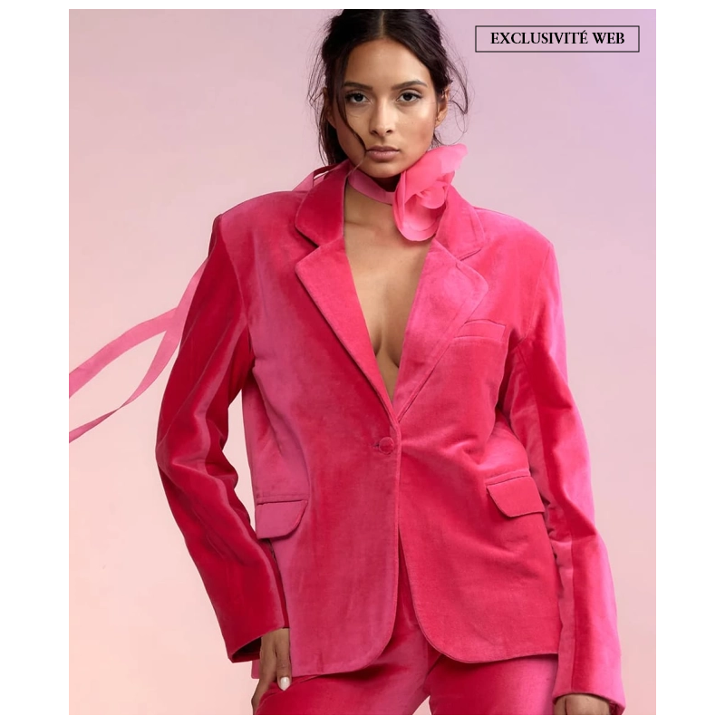 Blazer Cynthia Rowley Velvet Rose