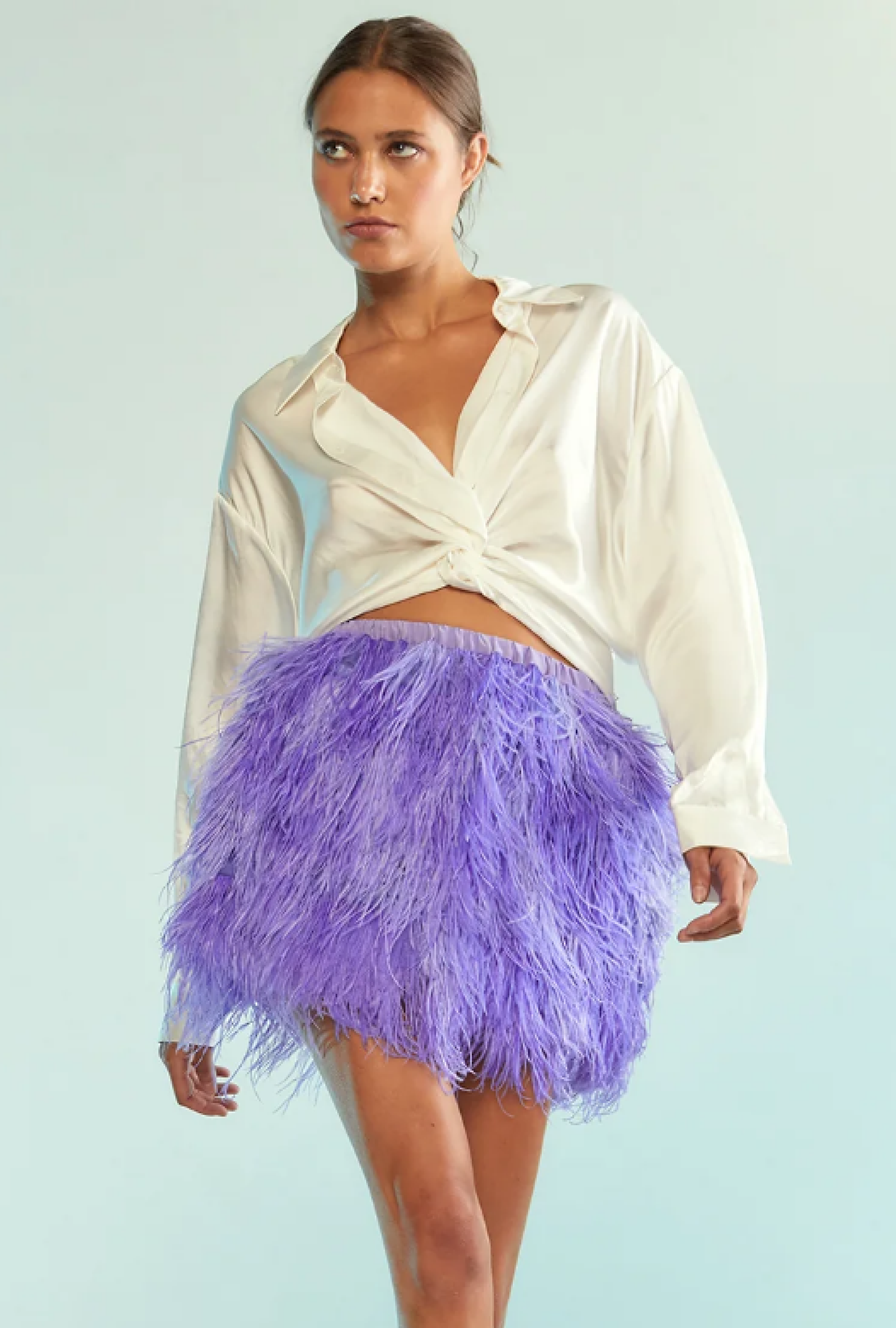 Jupe Cynthia Rowley Plumes