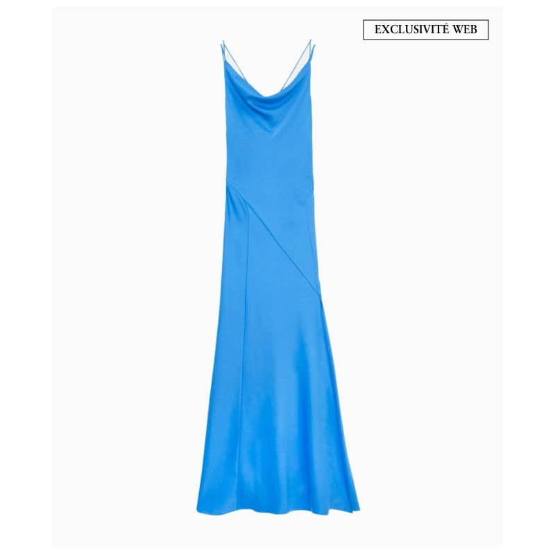 Robe Tara Jarmon Rafaele Bleue-Exclusivité web