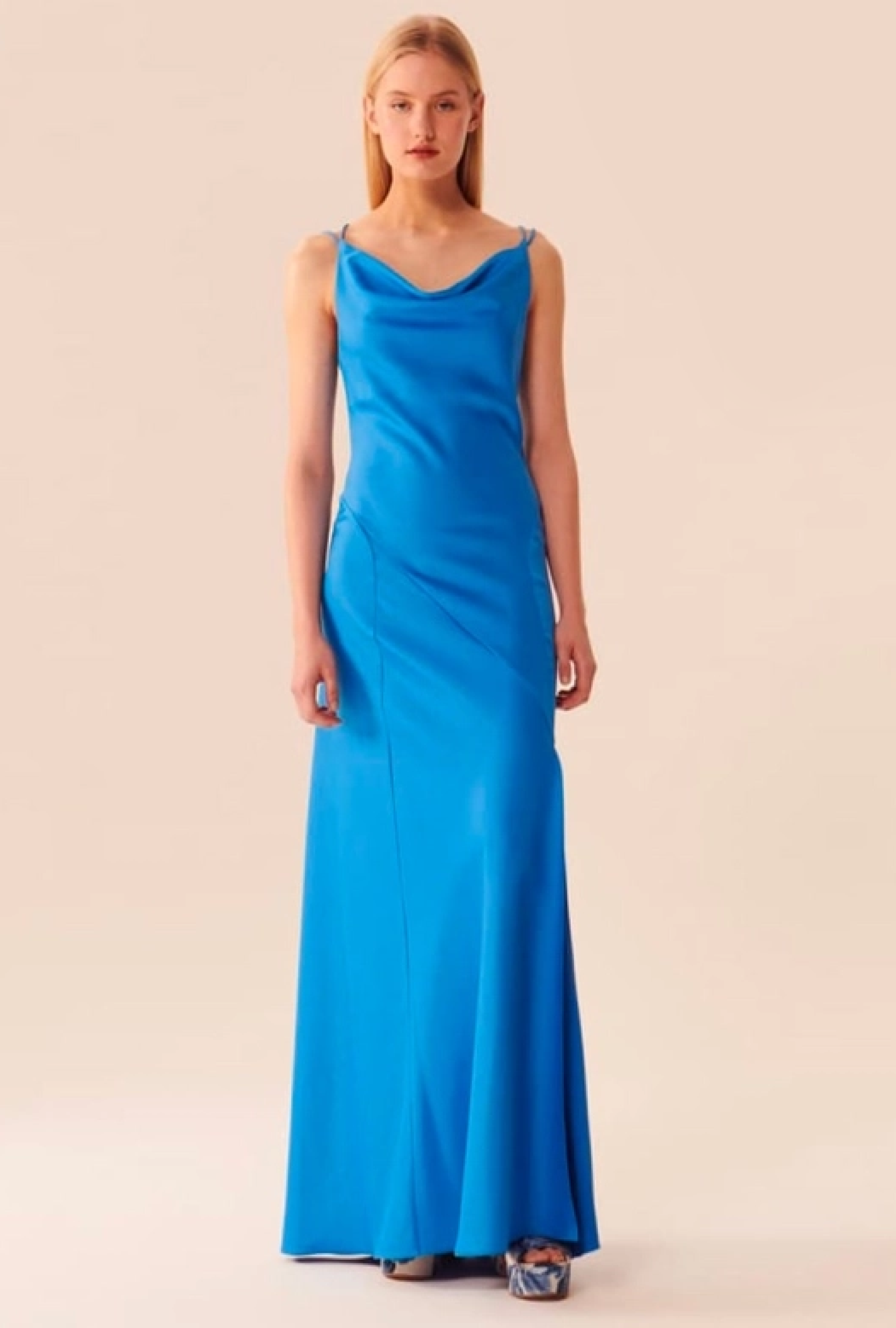 Robe Tara Jarmon Rafaele Bleue-Exclusivité web