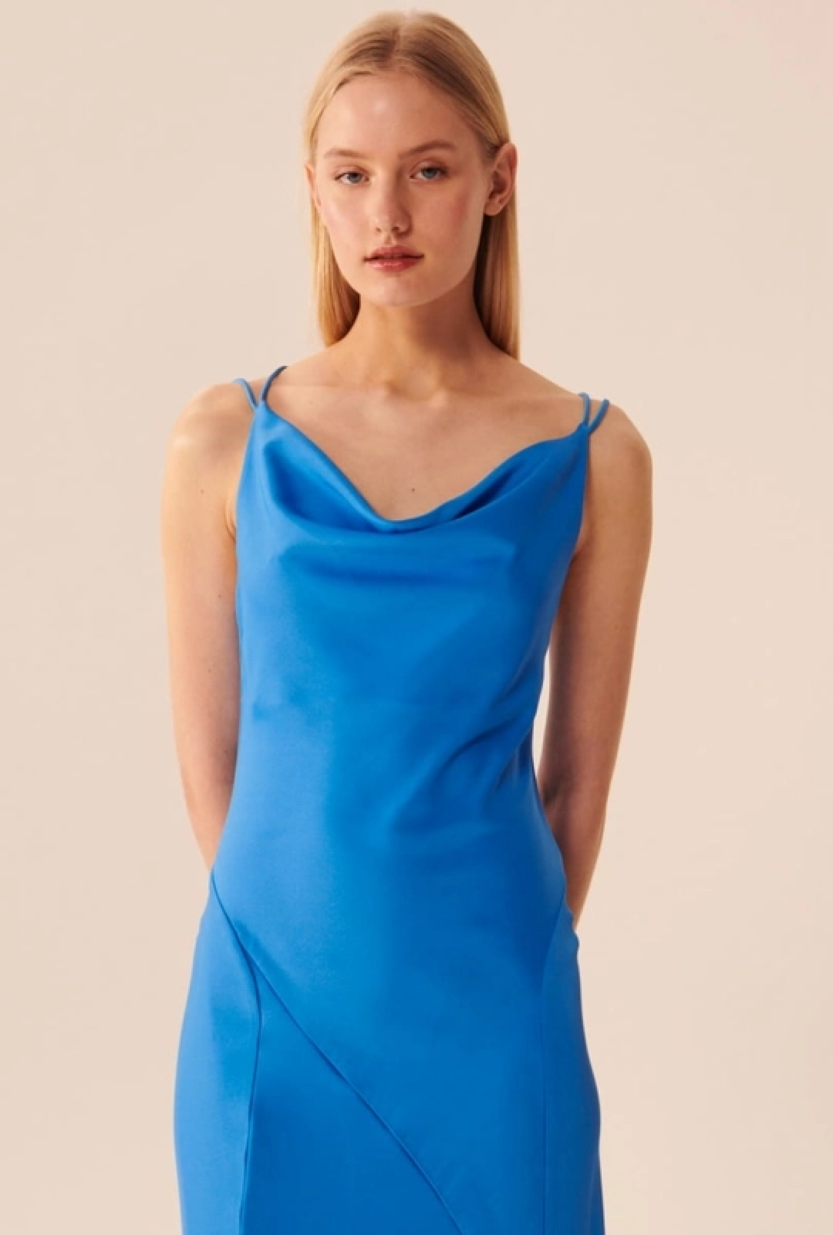 Robe Tara Jarmon Rafaele Bleue-Exclusivité web