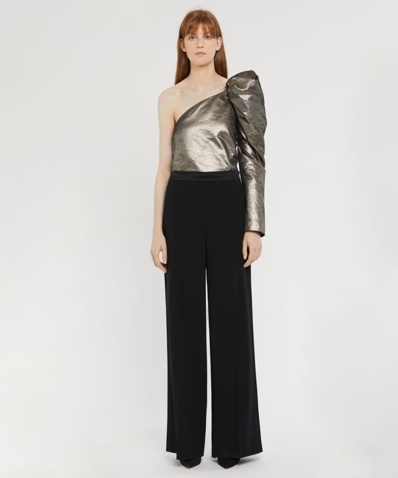 Top Paule Ka One Shoulder Lamé