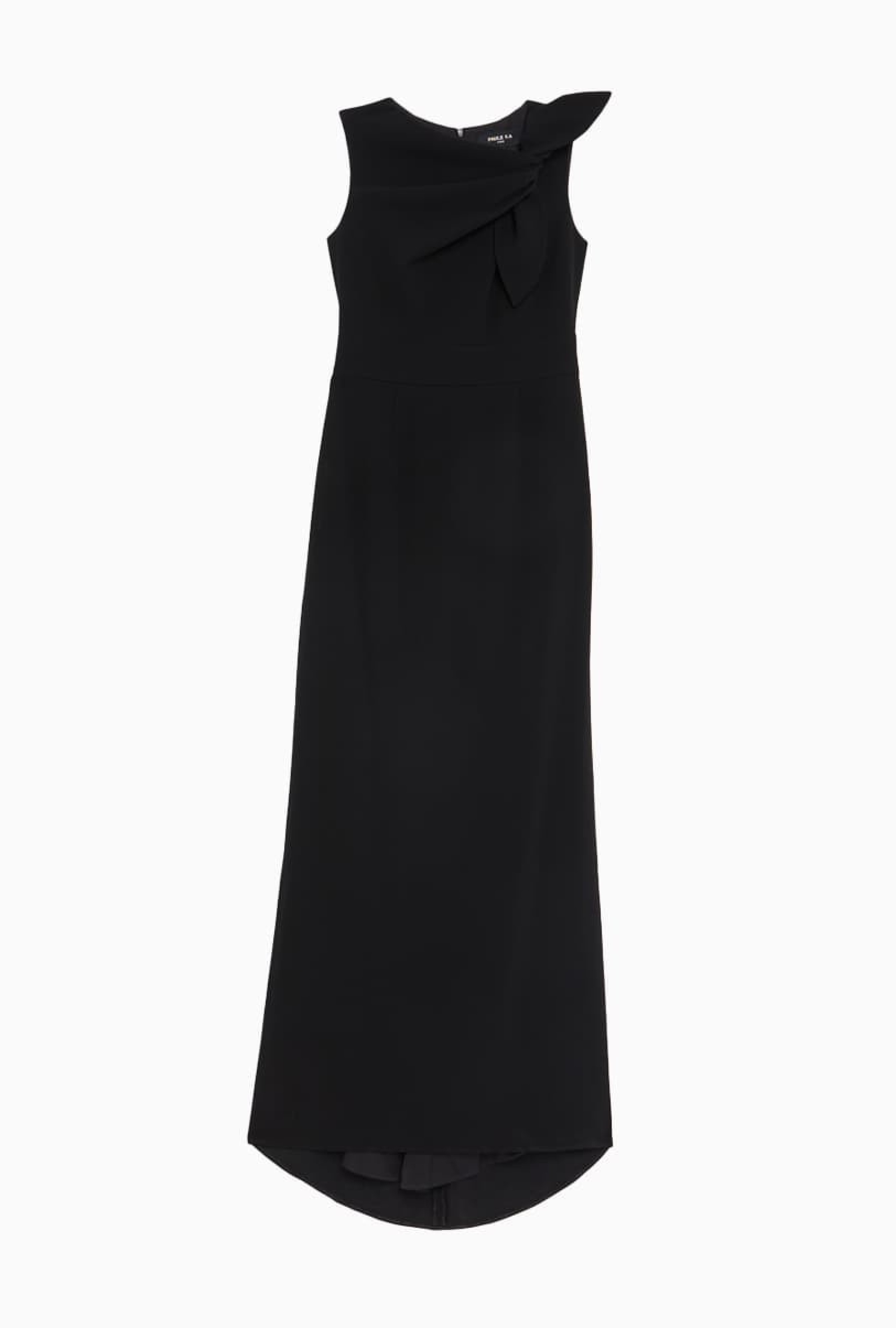 Robe Paule Ka Crêpe Envers Satin Noire