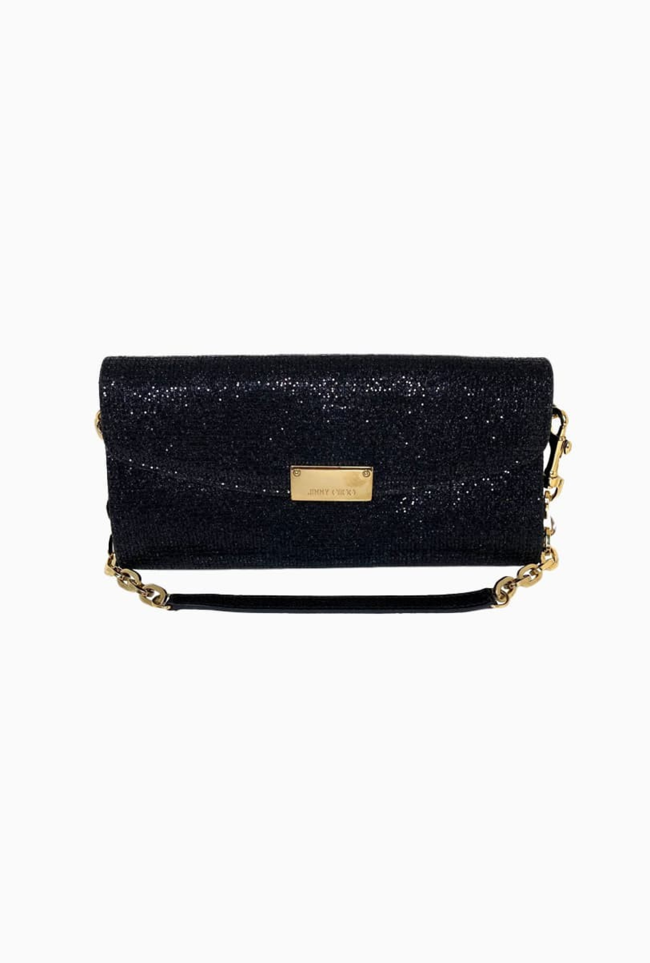 Pochette Jimmy Choo Black Glitter