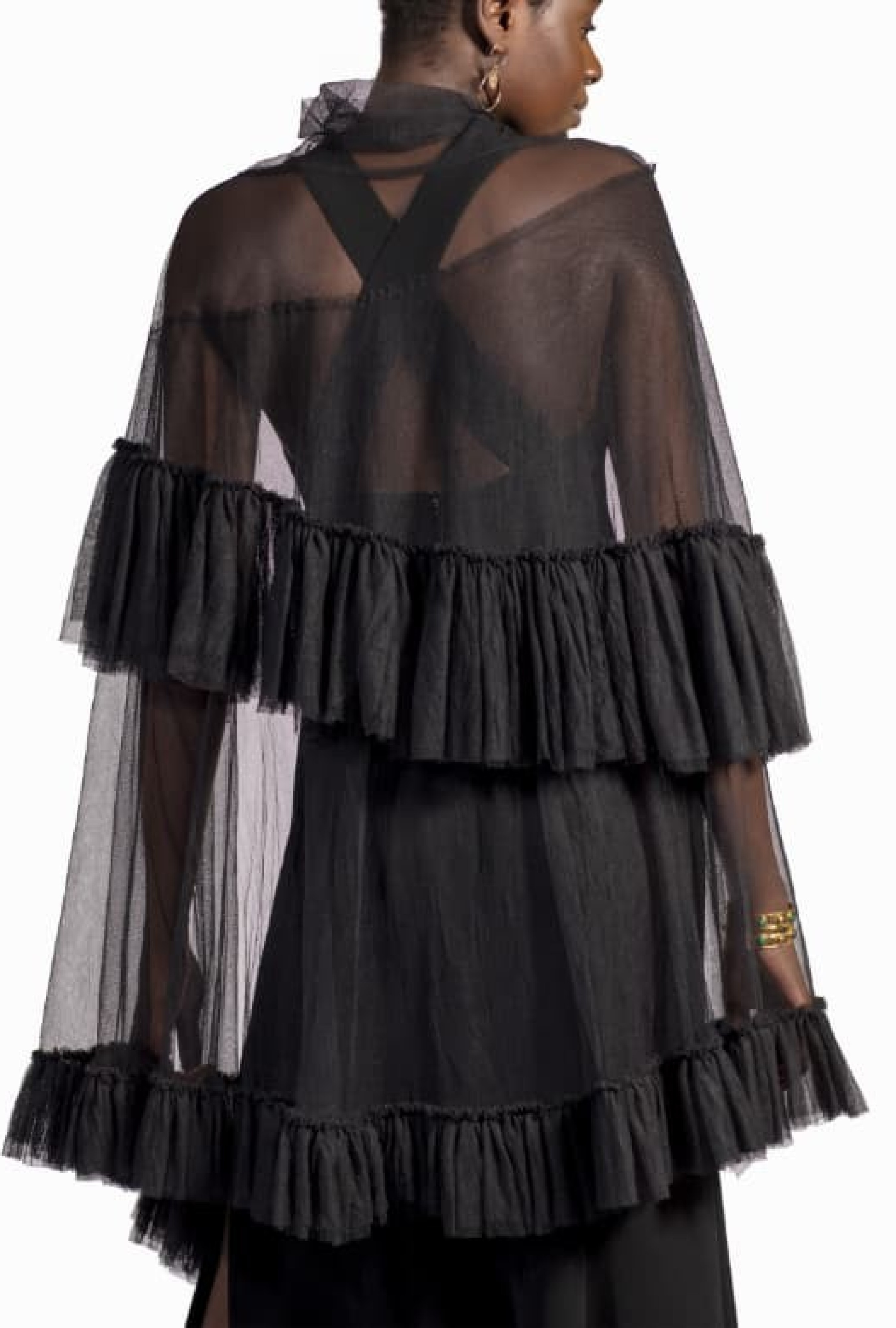 Cape Sonia Rykiel en Tulle de Soie