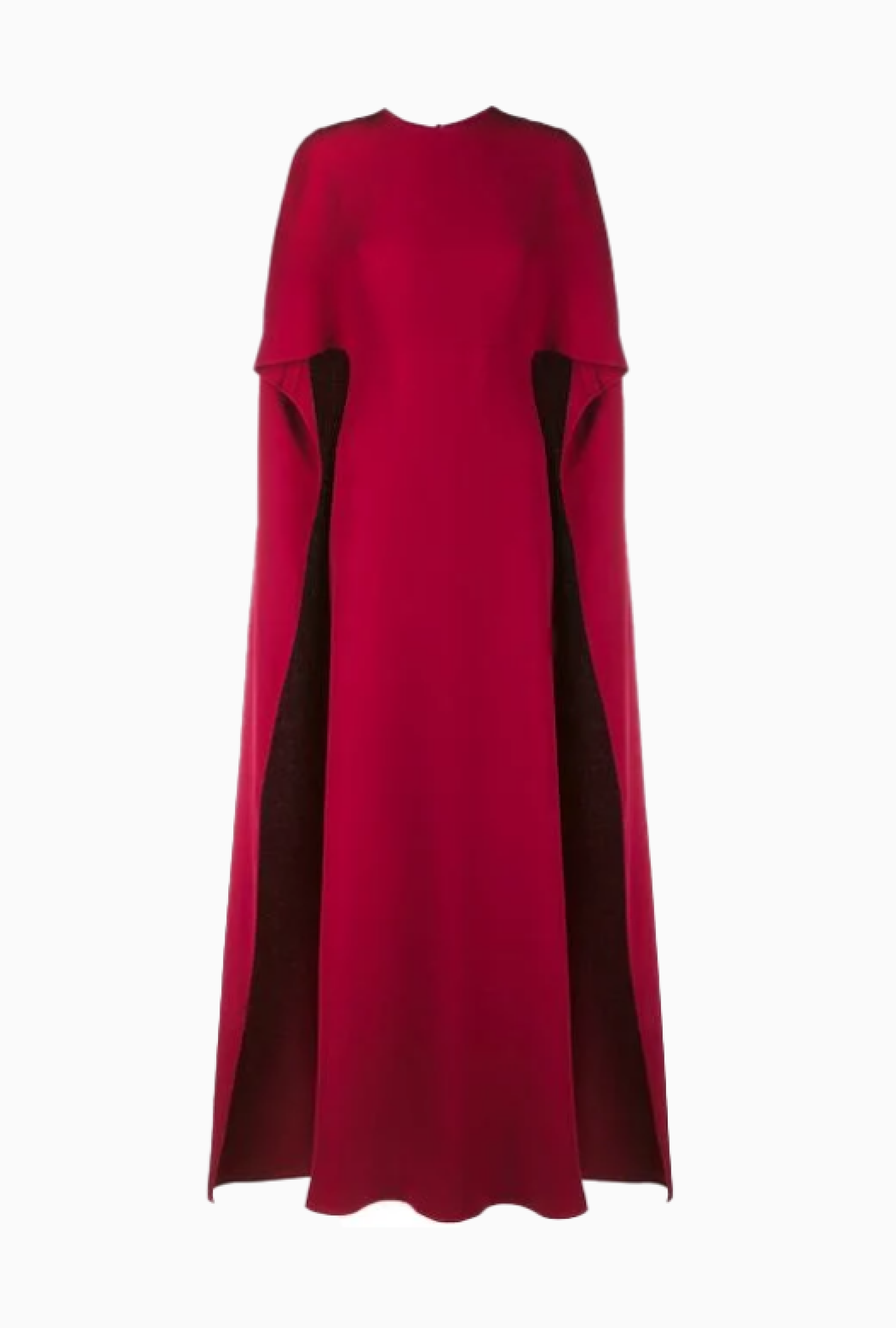 Robe Valentino Silk Cape Gown