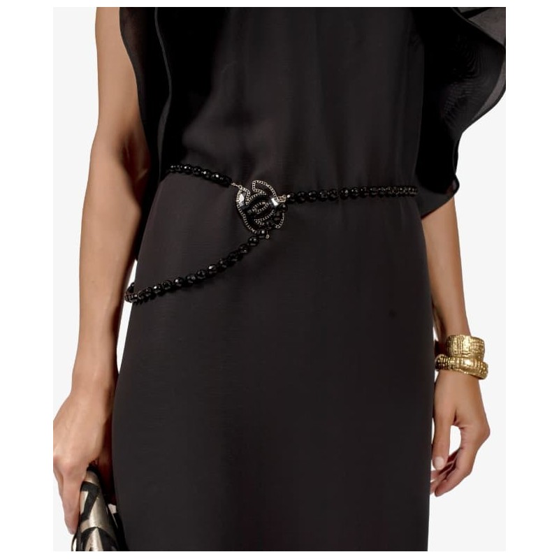 Ceinture Chanel Black Silver