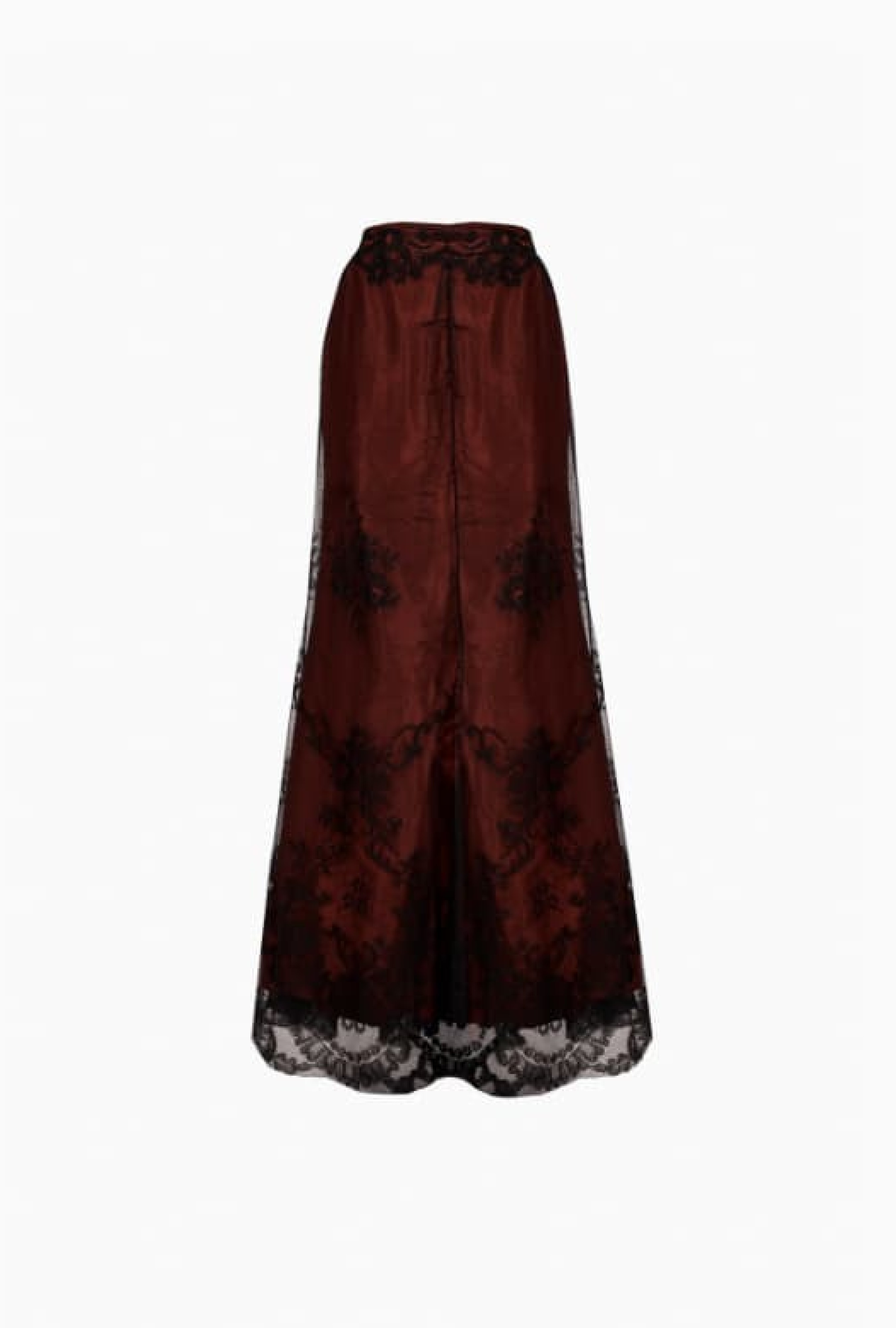 Jupe Christian Lacroix Burgundy Lace