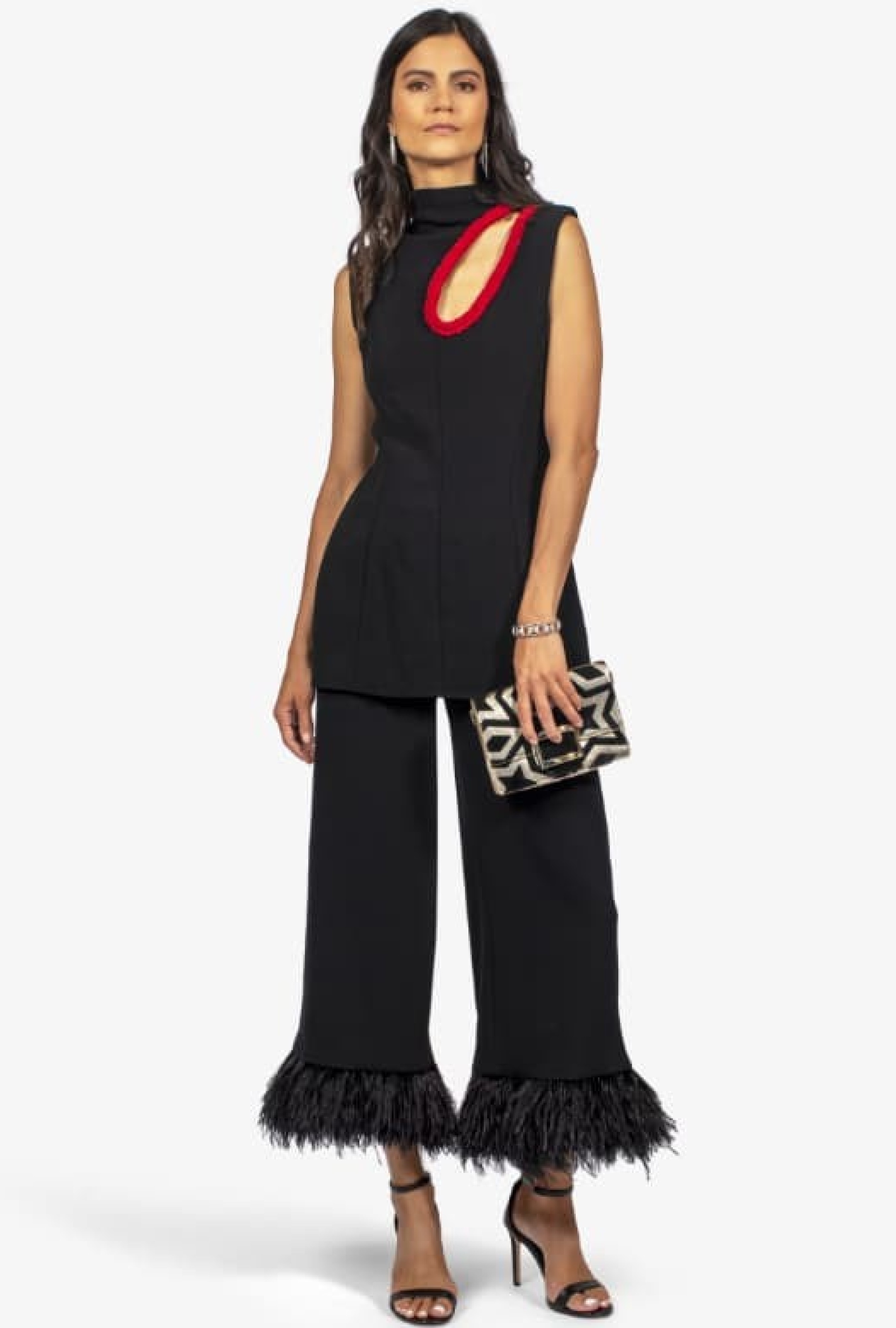 Pantalon Proenza Schouler Feather Trim