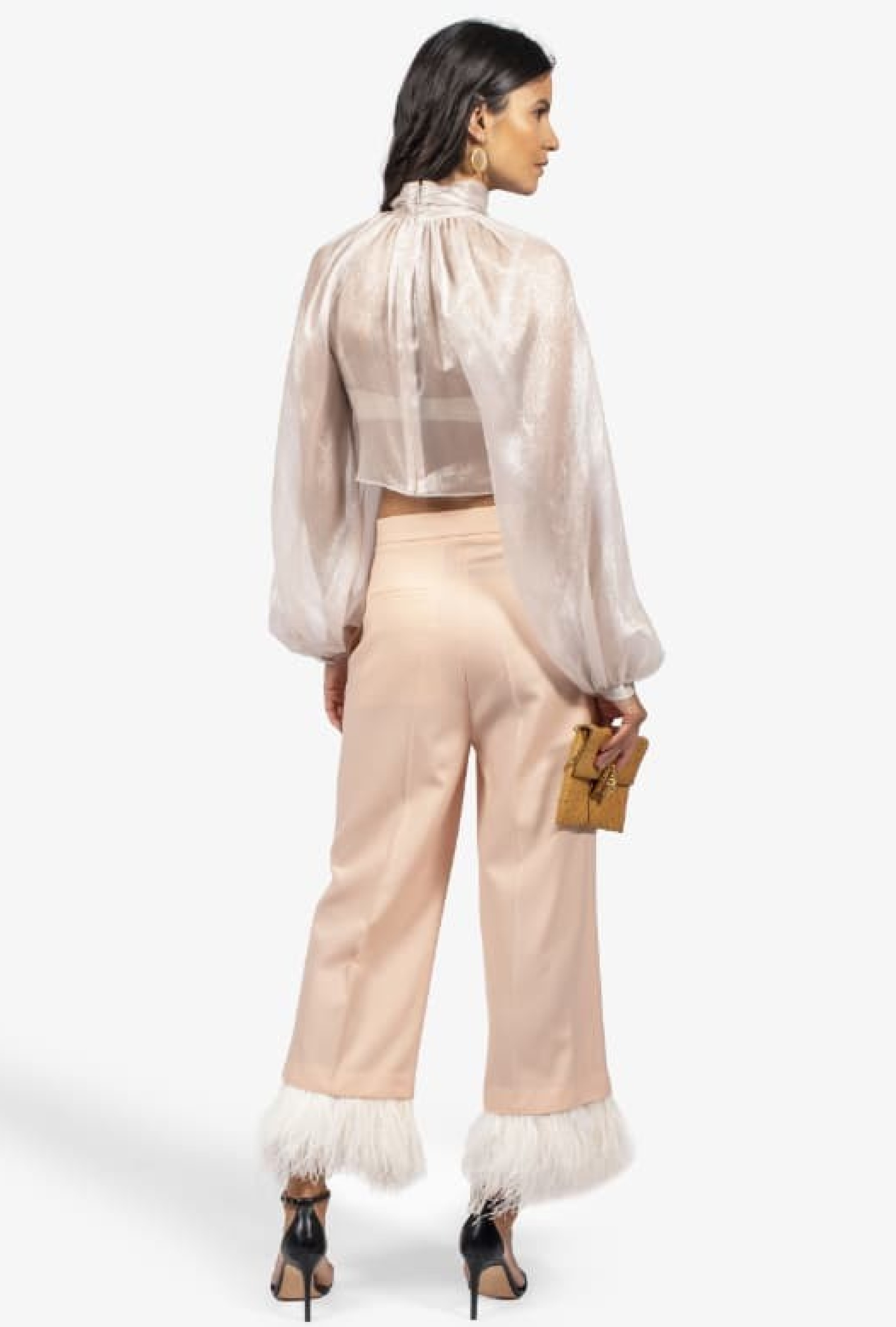 Pantalon Rochas Trim Cropped